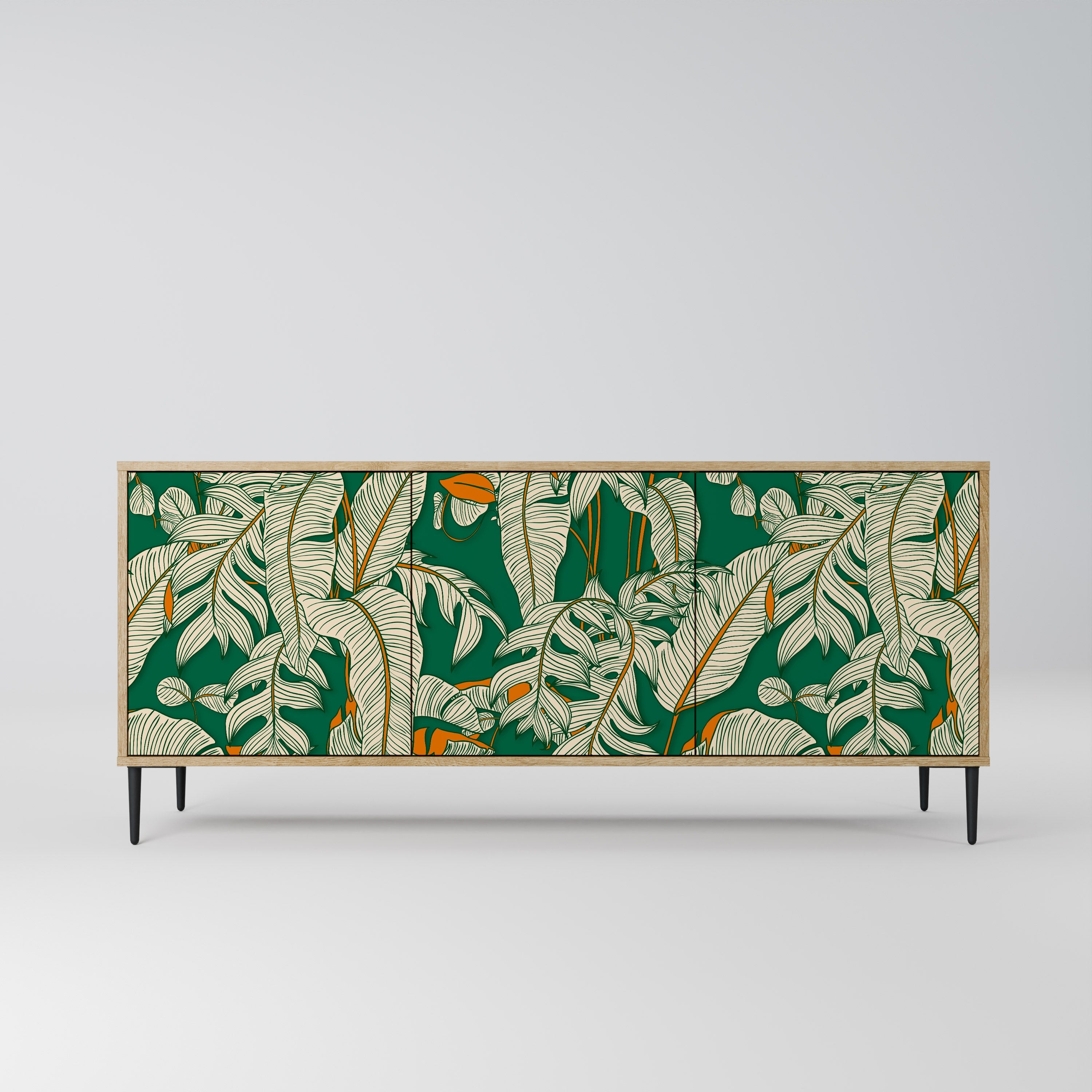 Buffet 3 portes VERDANT PLEASURES effet chêne