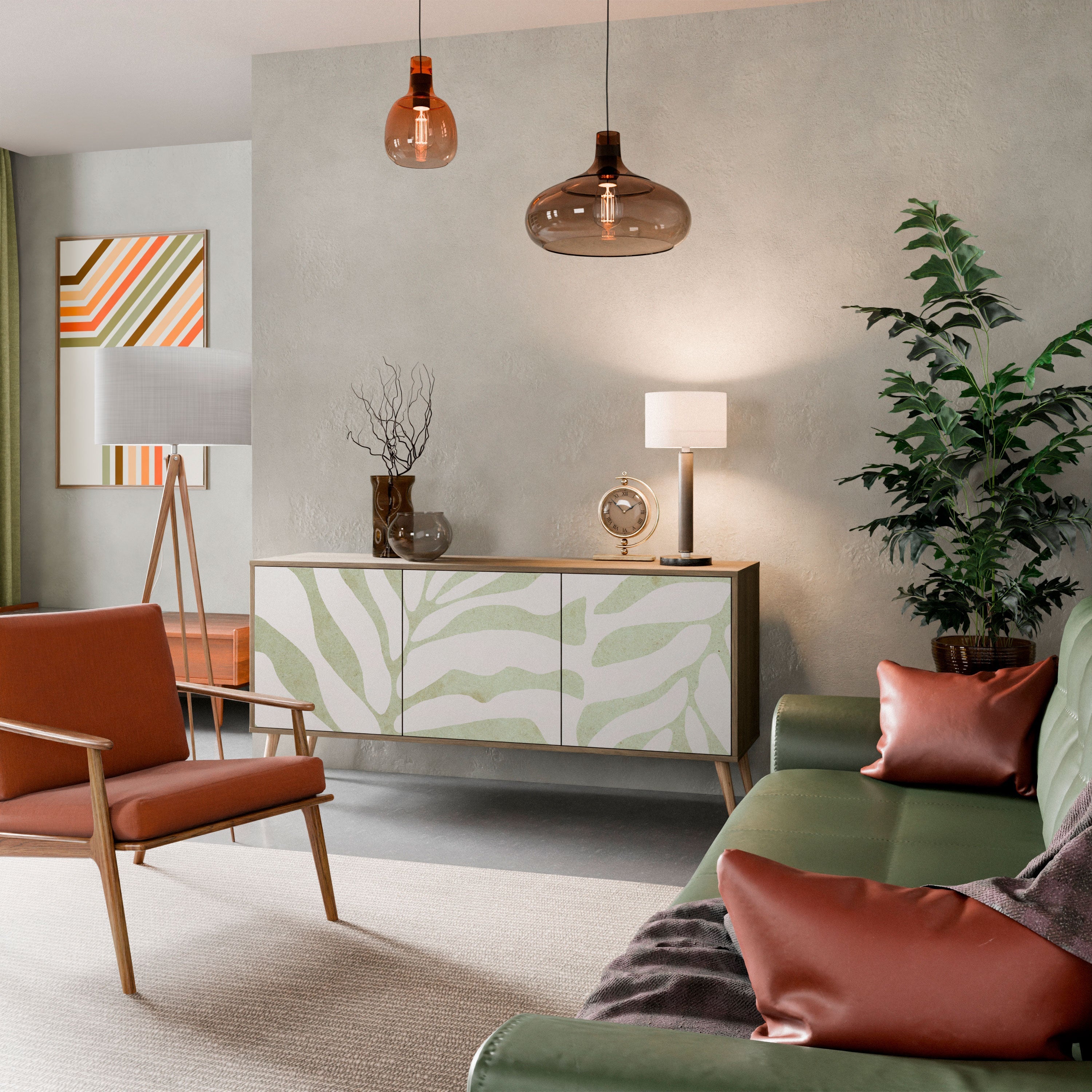 Buffet 3 portes effet chêne BOTANICAL SPARK