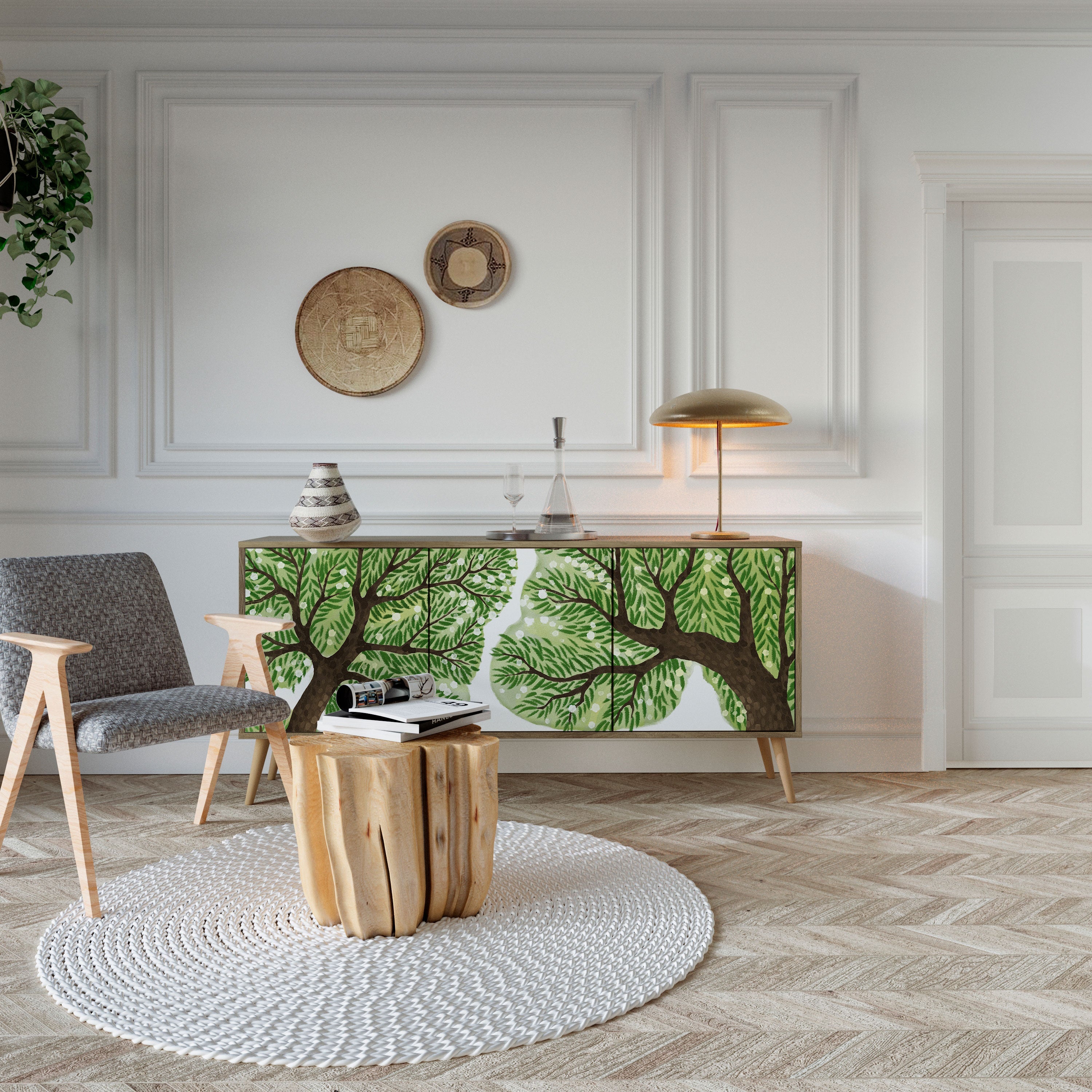 Buffet 3 portes WILDERNESS DASH effet chêne