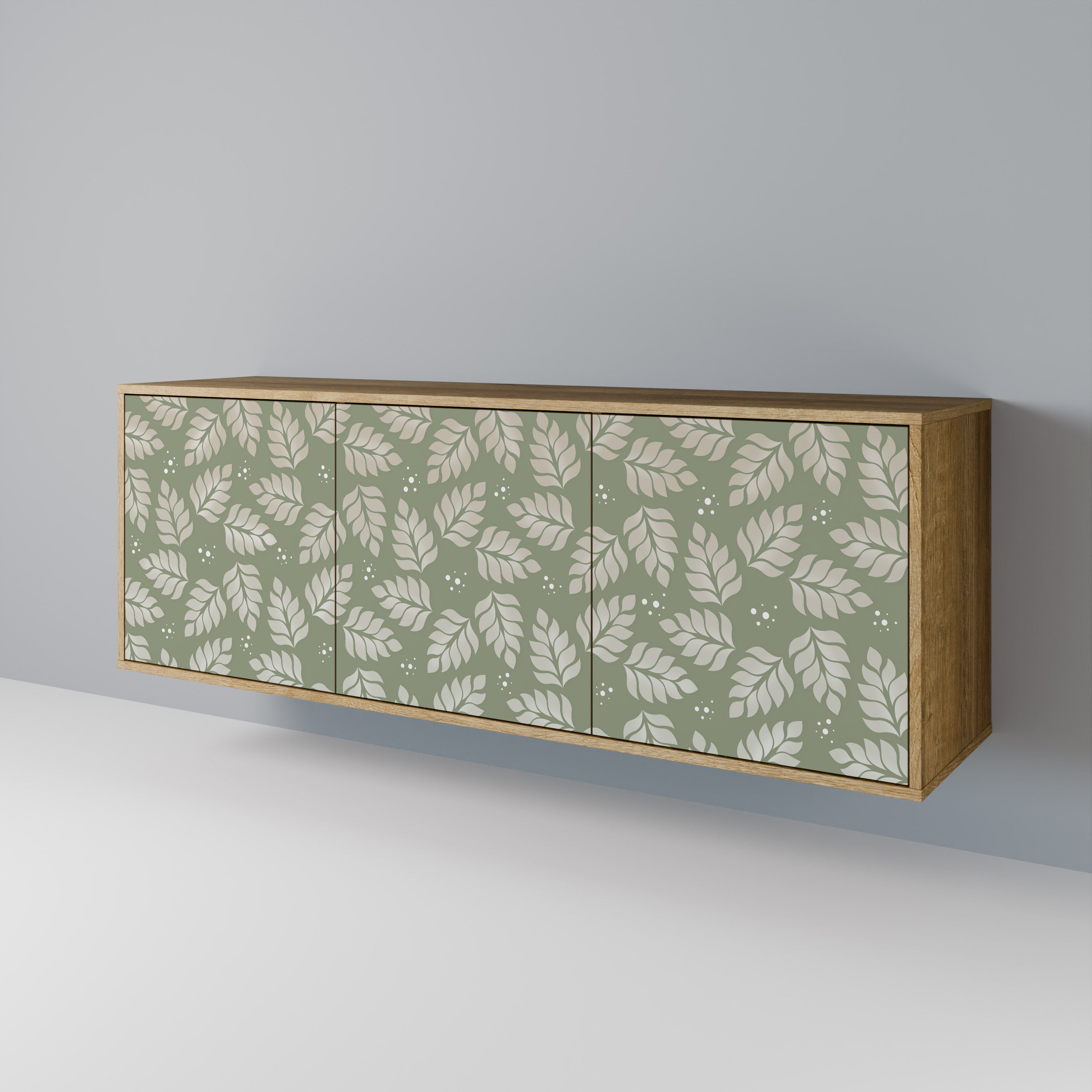 LEAVES ON GREEN 3-Door Sideboard