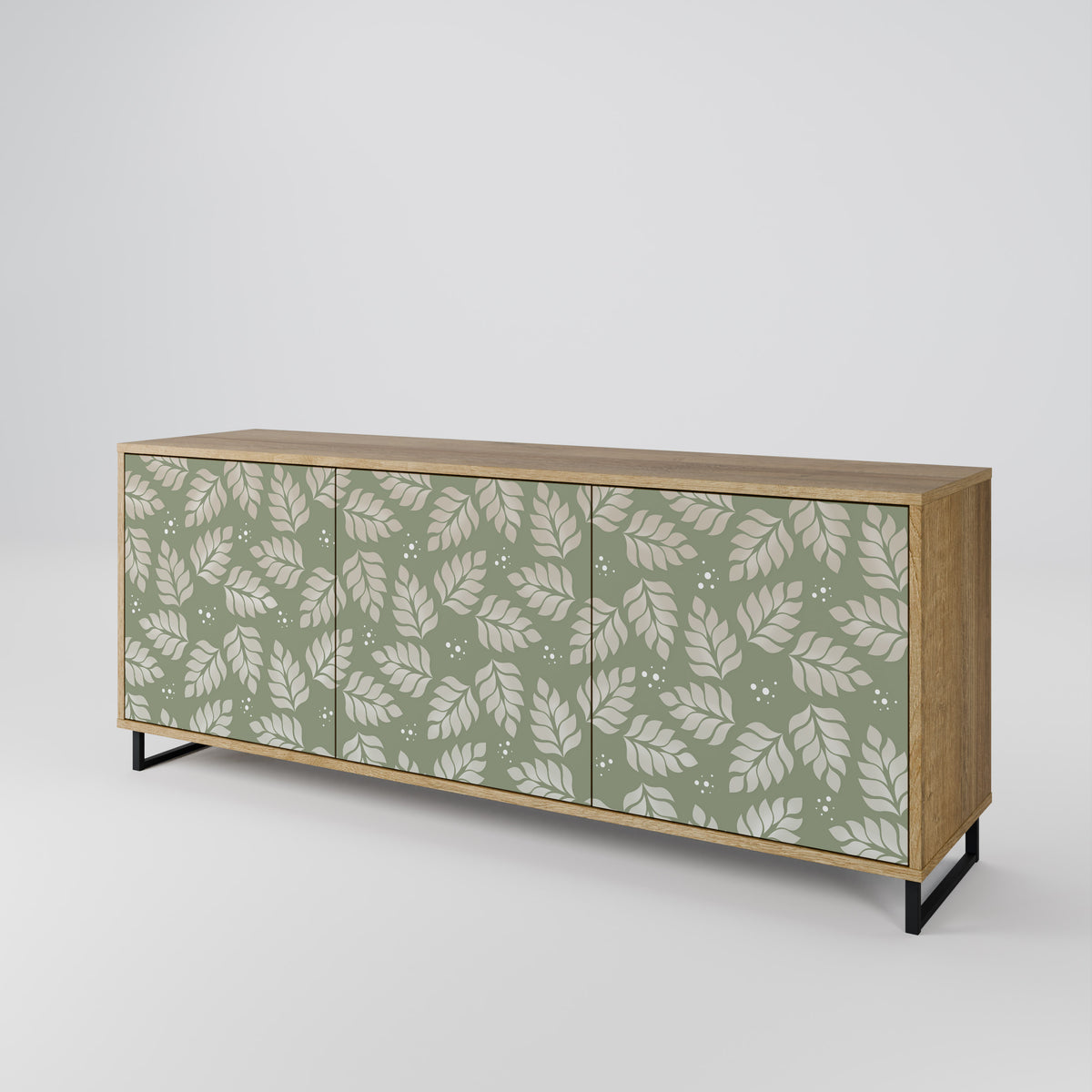 LEAVES ON GREEN 3-Door Sideboard