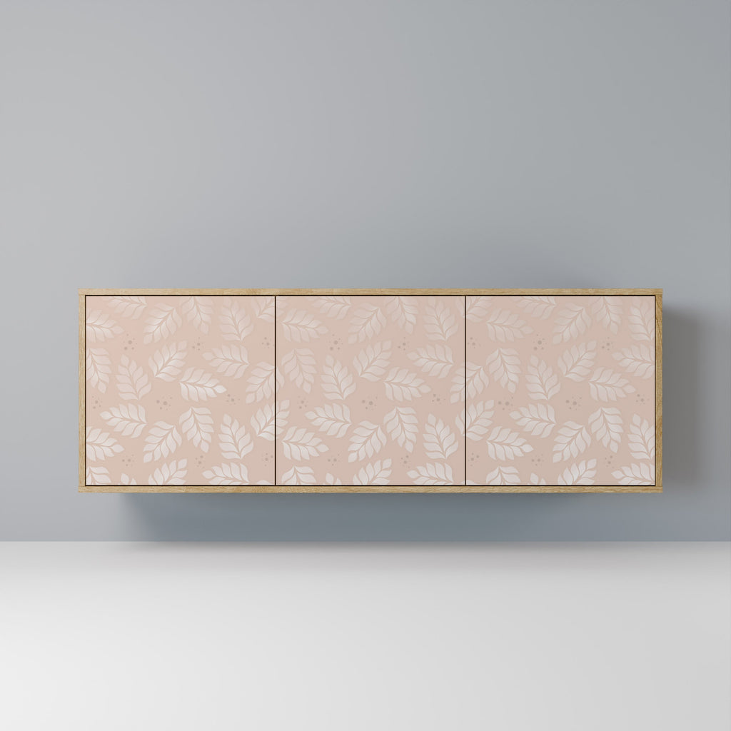 Buffet 3 portes effet chêne LEAVES ON BEIGE