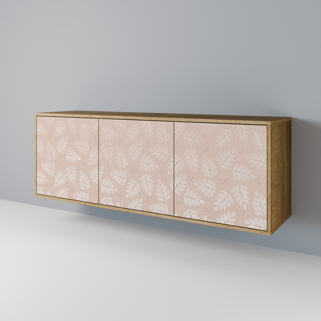 Buffet 3 portes effet chêne LEAVES ON BEIGE