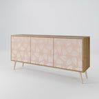 LEAVES ON BEIGE 3-Door Sideboard