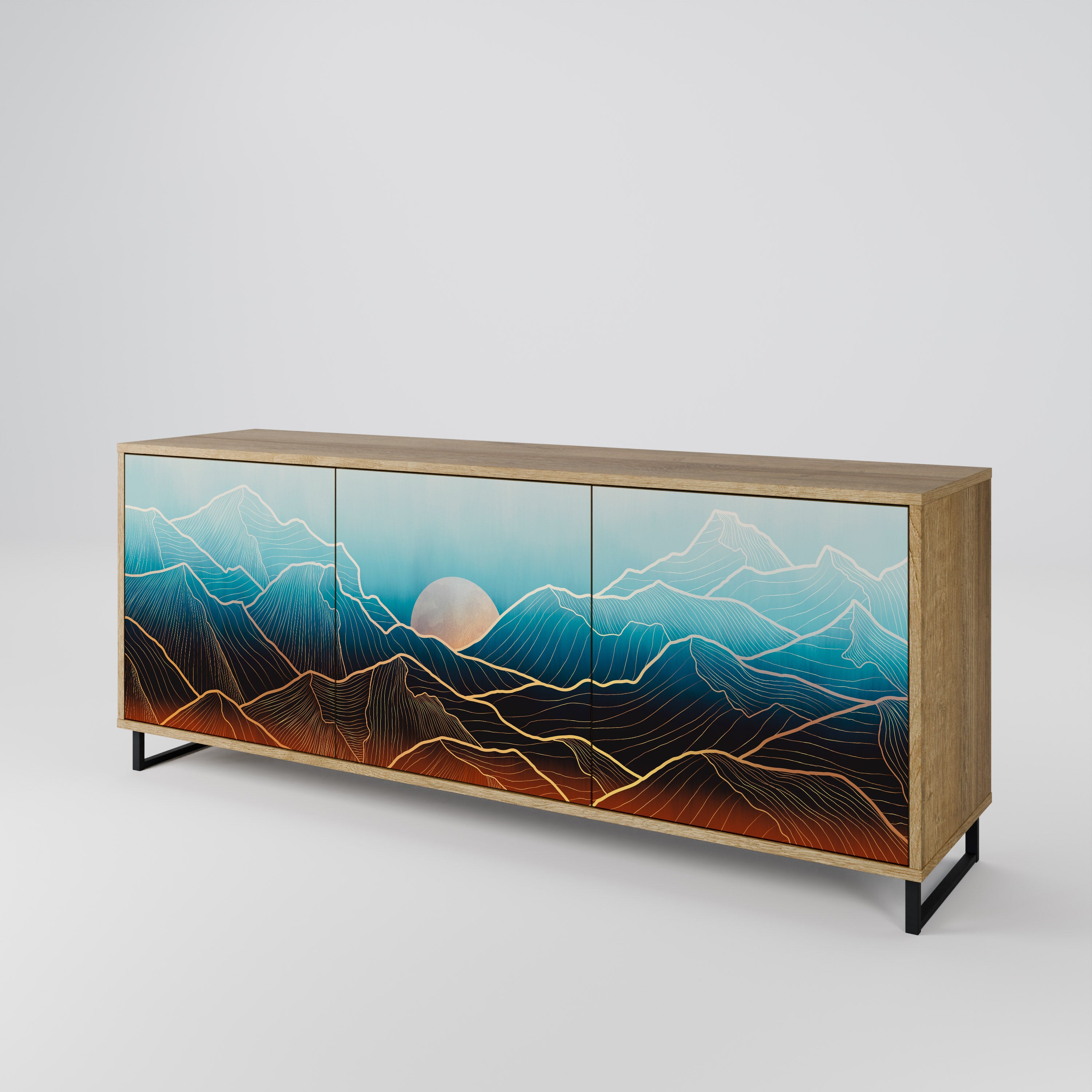 LUNAR SECRETS 3-Door Sideboard