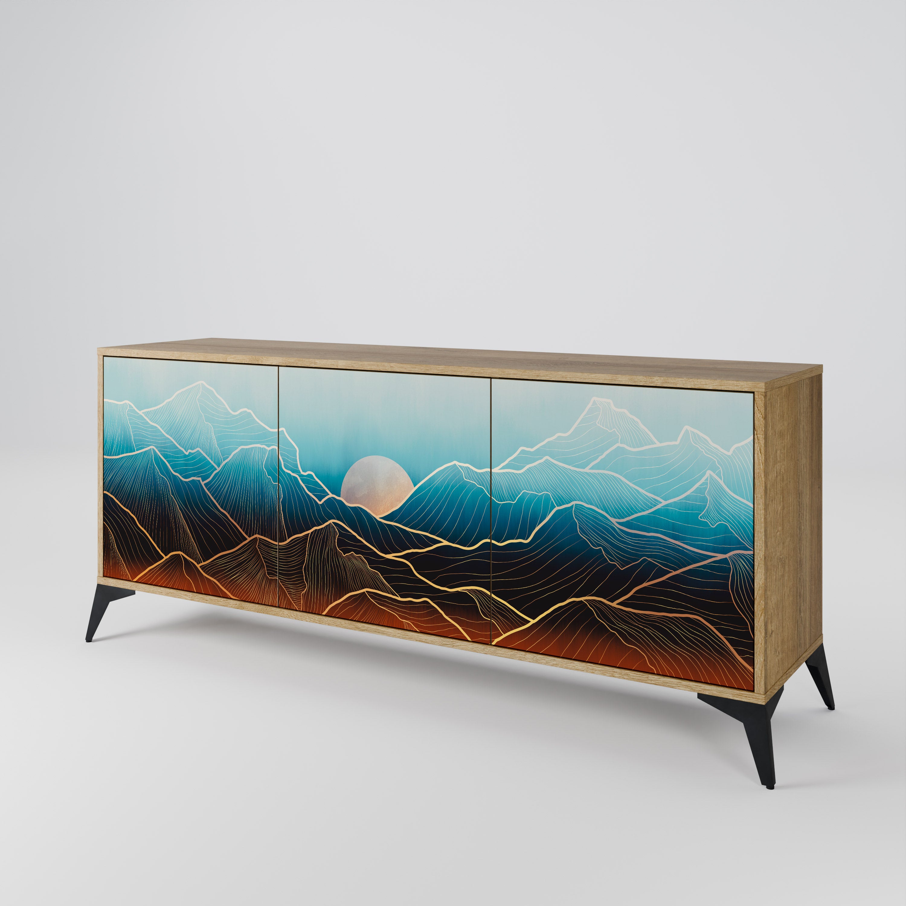 LUNAR SECRETS 3-Door Sideboard