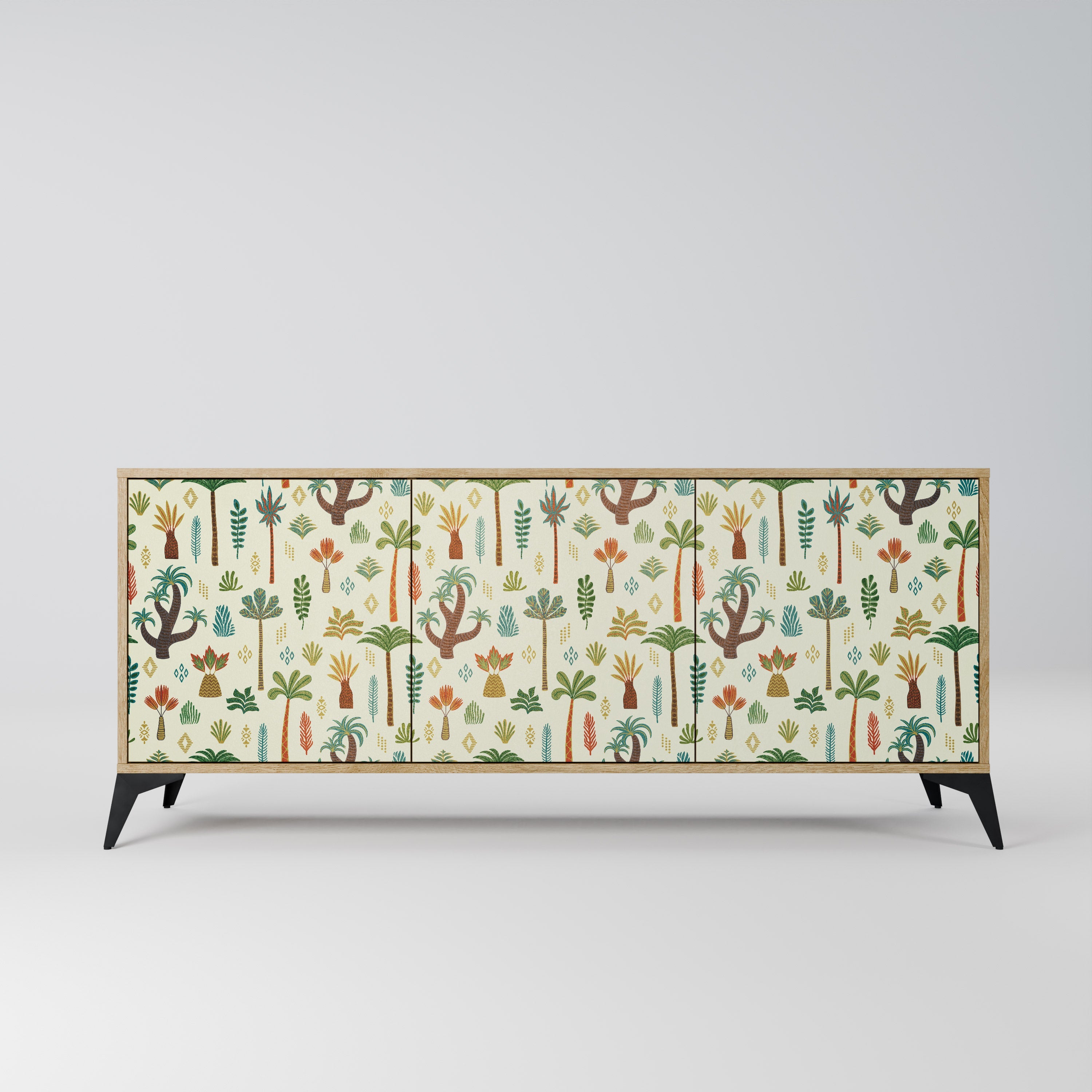 Buffet 3 portes effet chêne PALM SPRING