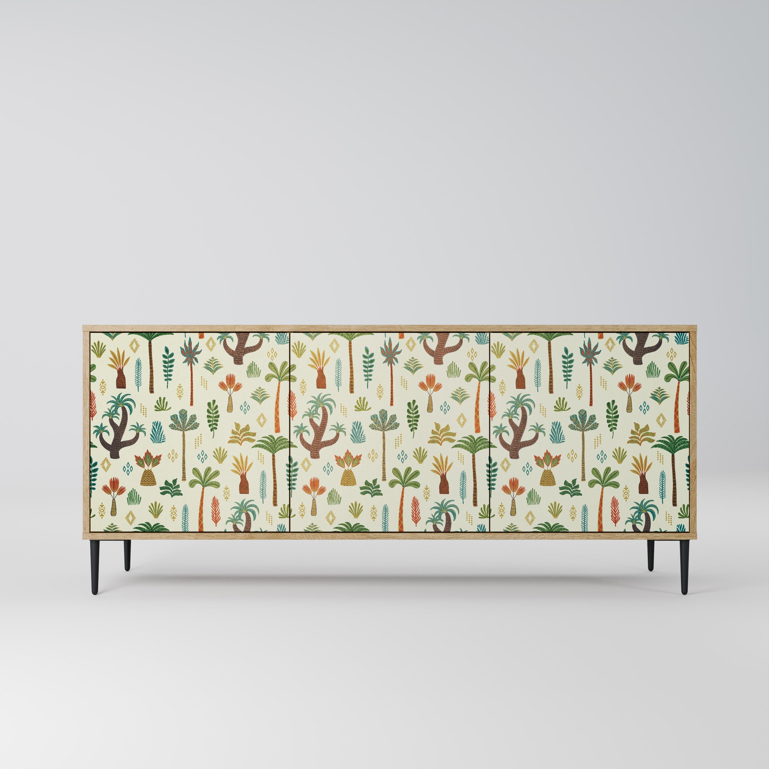 Buffet 3 portes effet chêne PALM SPRING