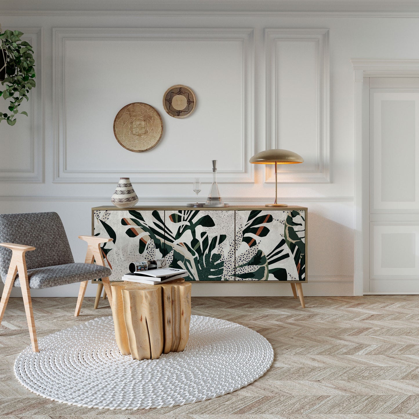 VERDURE FORMATION 3-Door Sideboard