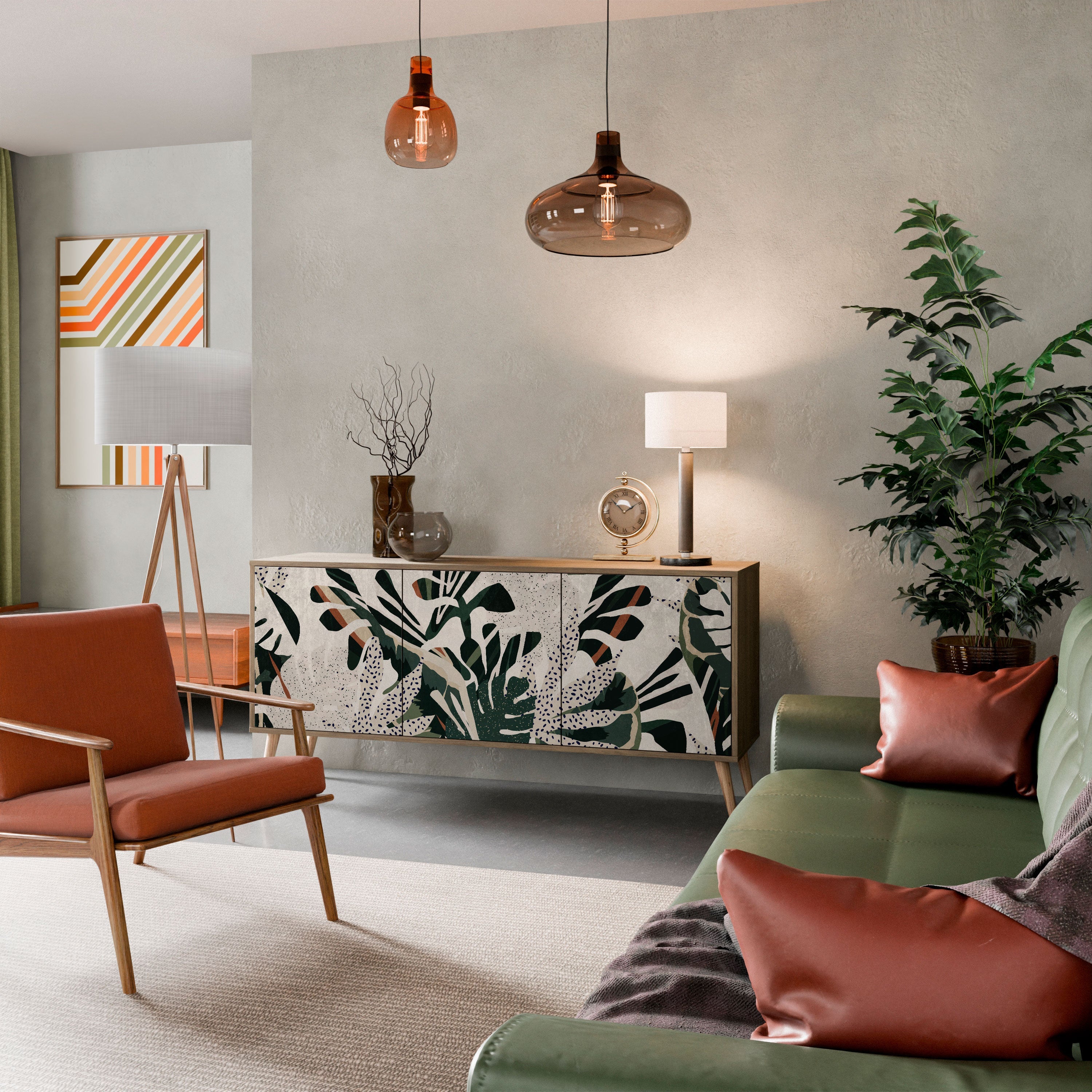 Buffet 3 portes VERDURE FORMATION effet chêne