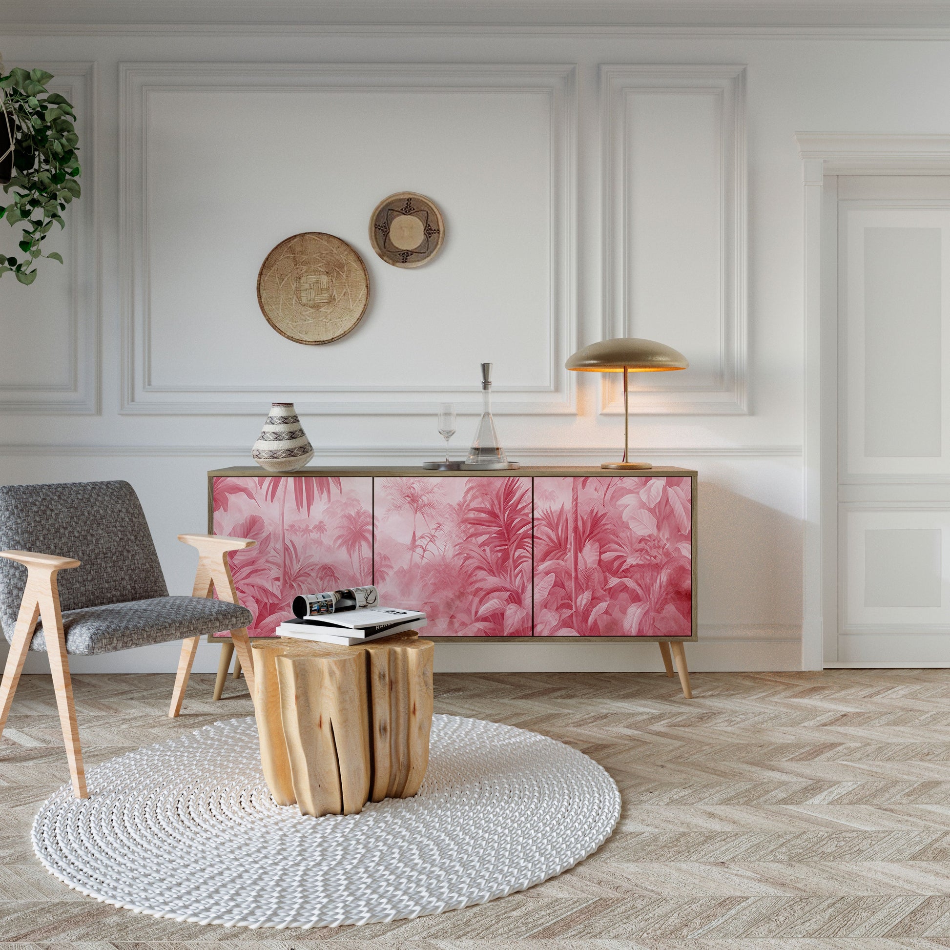 Buffet 3 portes effet chêne SWEET TROPICS