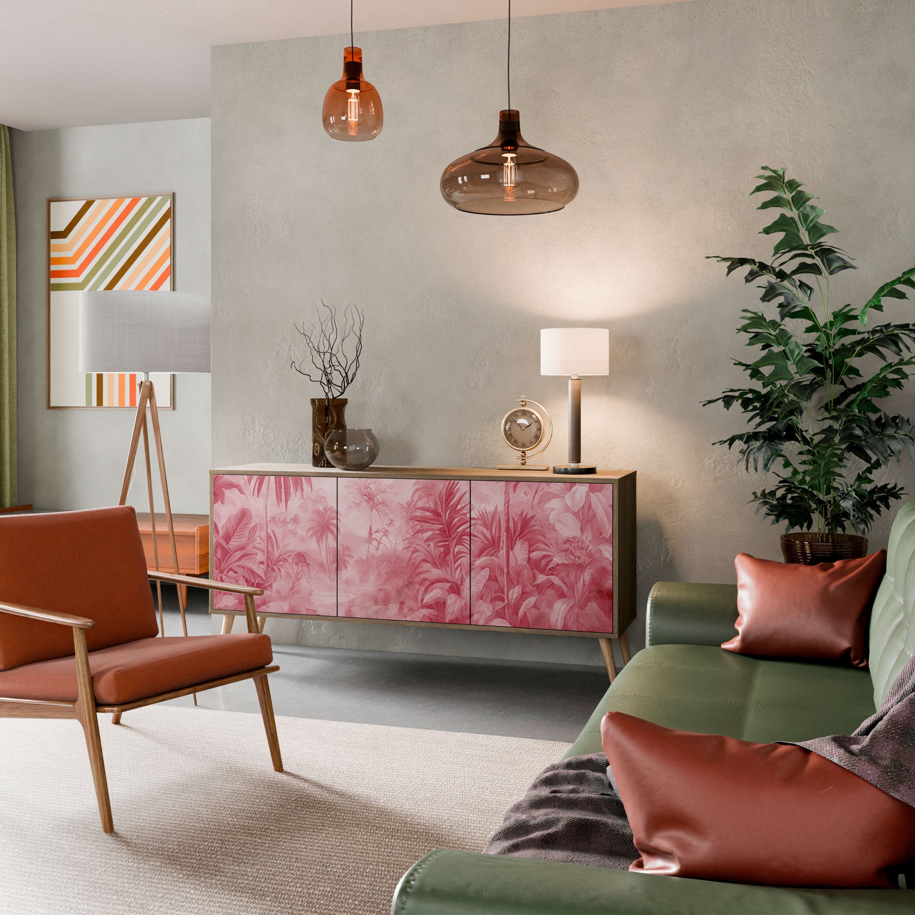 Buffet 3 portes effet chêne SWEET TROPICS