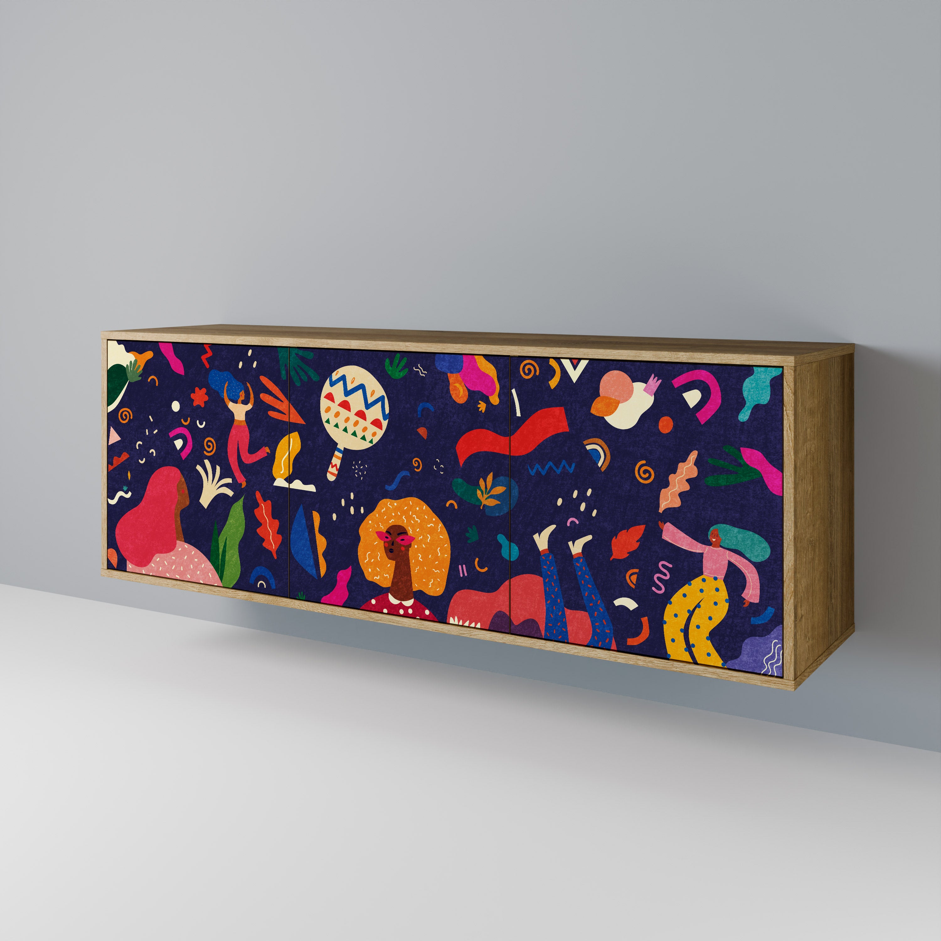 FESTIVE PLEASURES 3-Door Sideboard