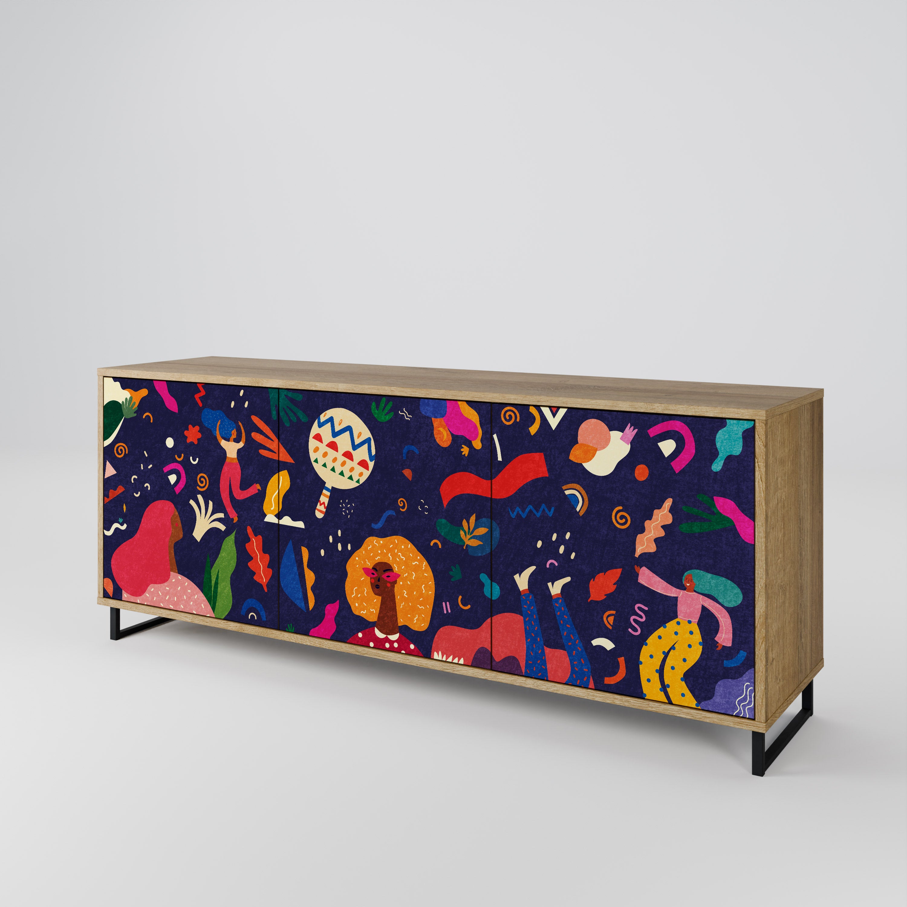 FESTIVE PLEASURES 3-Door Sideboard