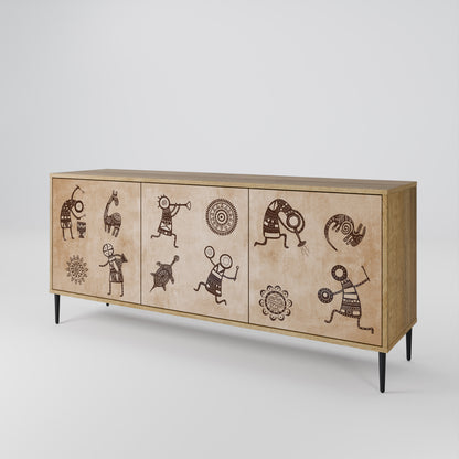 AFRICAN STYLE 3-Door Sideboard
