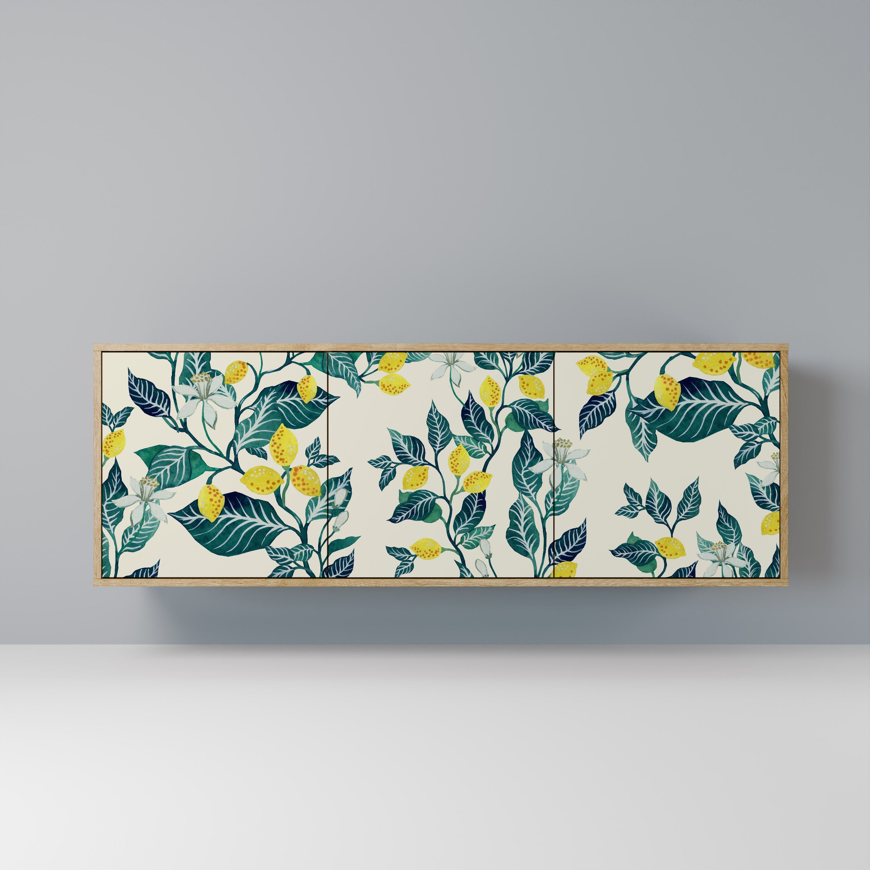 Buffet 3 portes LEMON TREE effet chêne