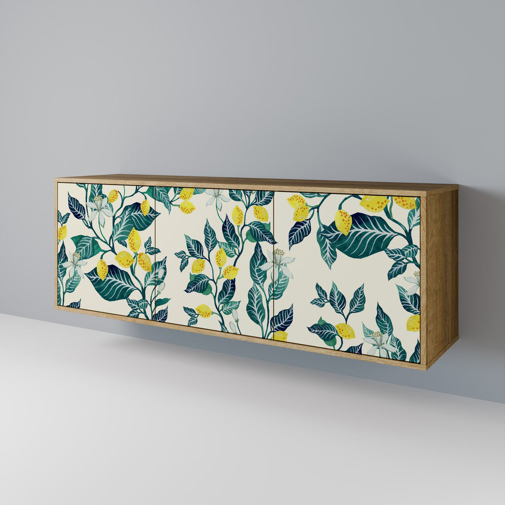 Buffet 3 portes LEMON TREE effet chêne