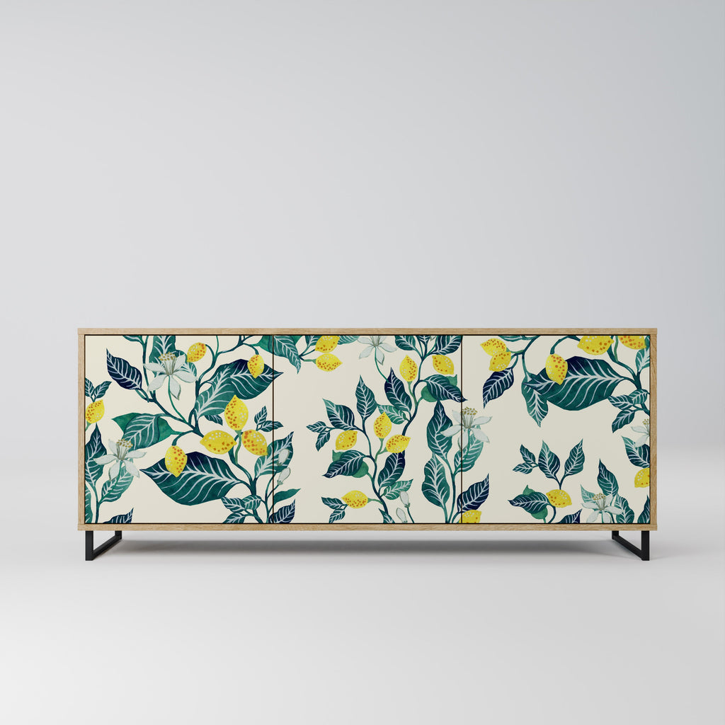 Buffet 3 portes LEMON TREE effet chêne