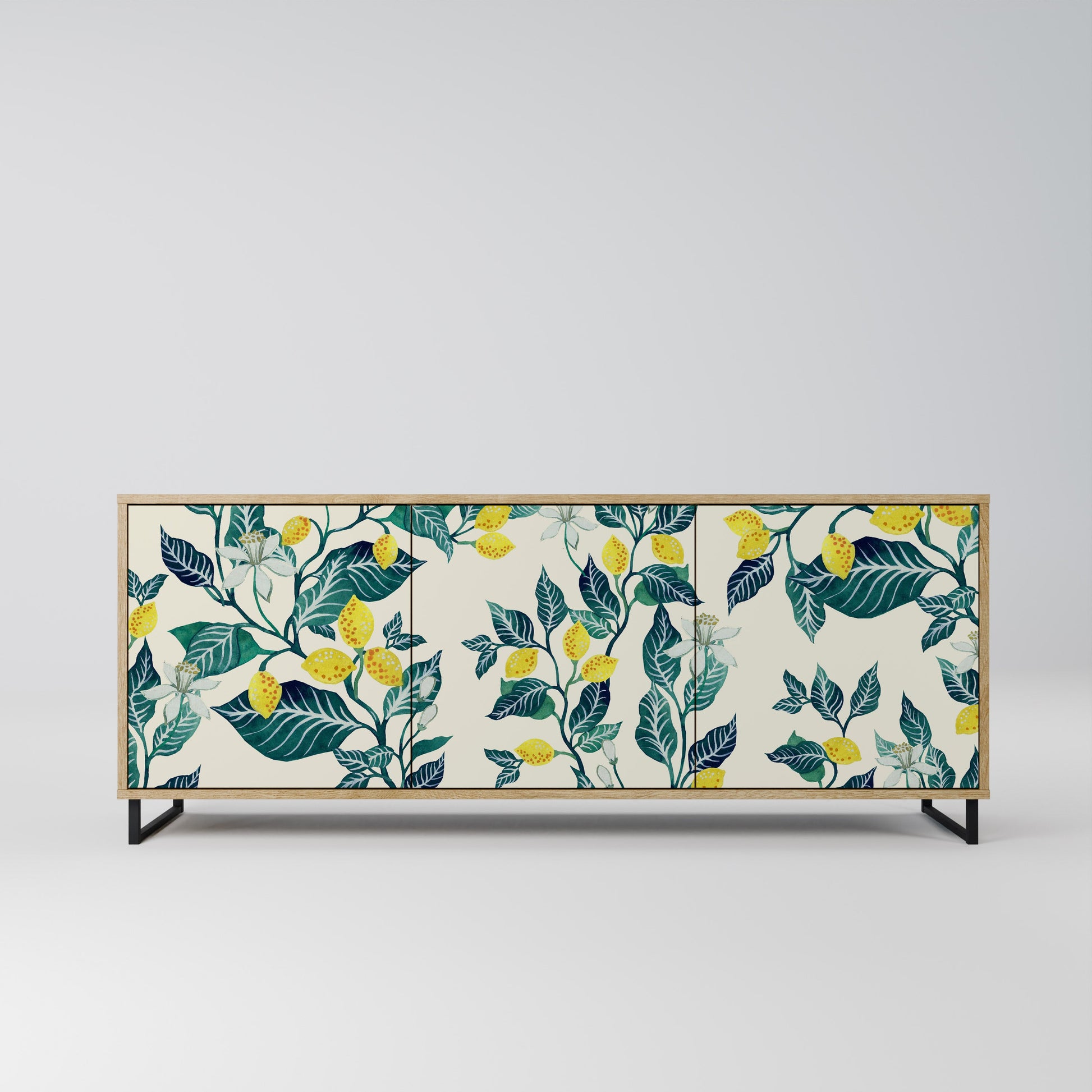 Buffet 3 portes LEMON TREE effet chêne