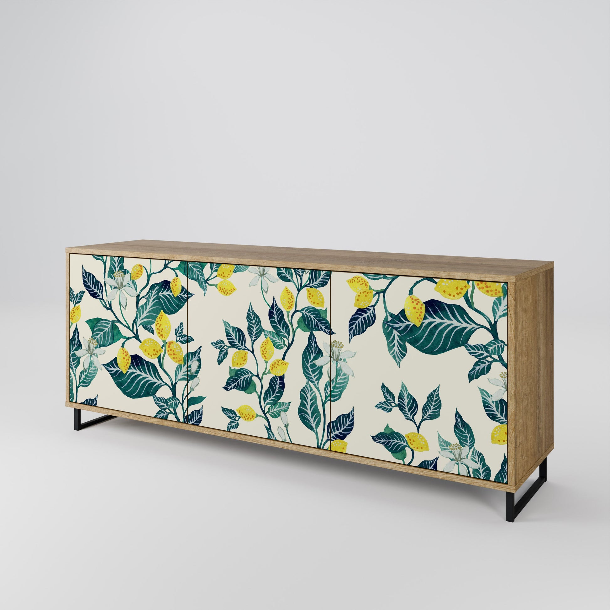 Buffet 3 portes LEMON TREE effet chêne