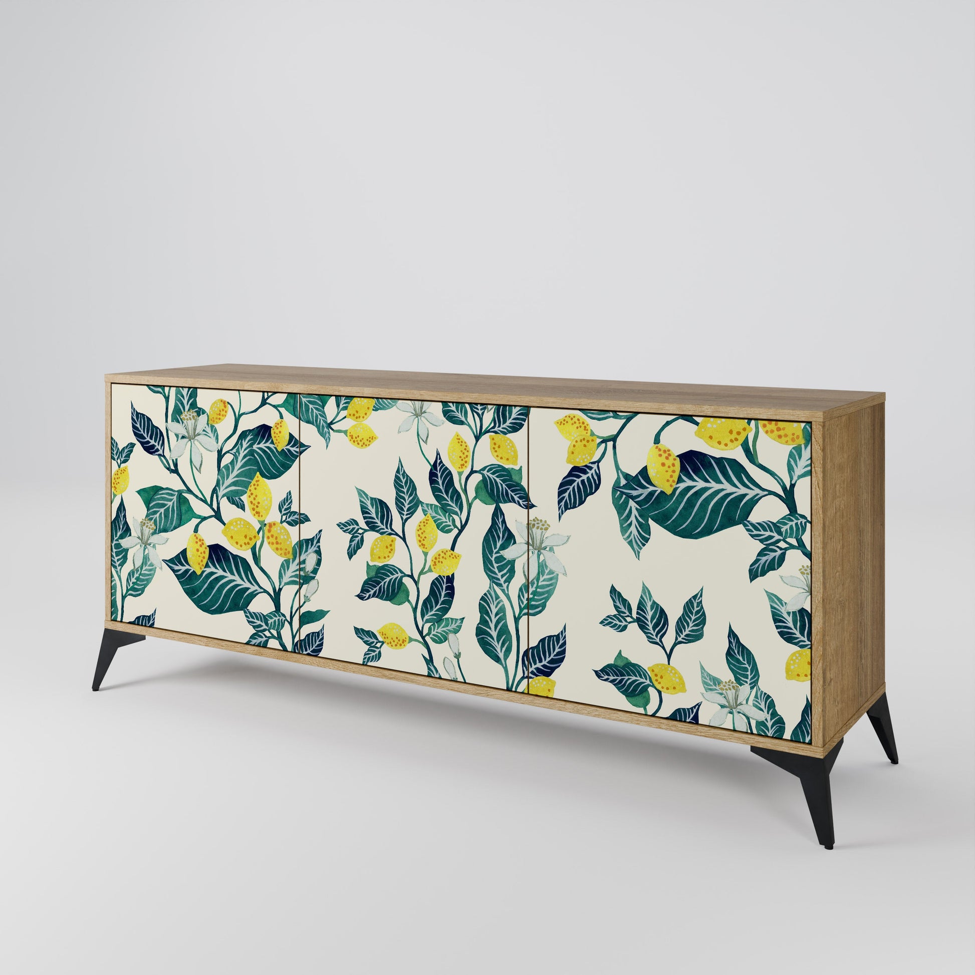Buffet 3 portes LEMON TREE effet chêne