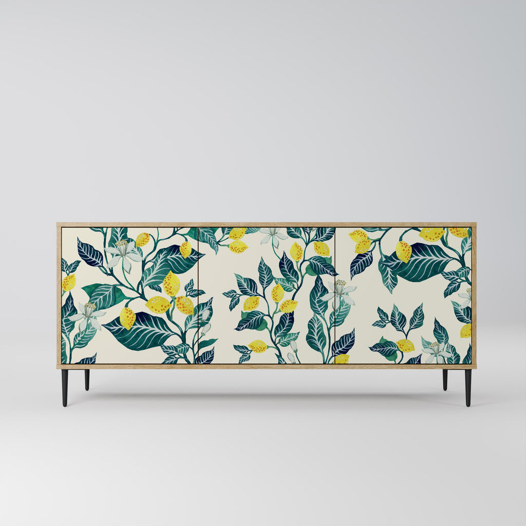 Buffet 3 portes LEMON TREE effet chêne
