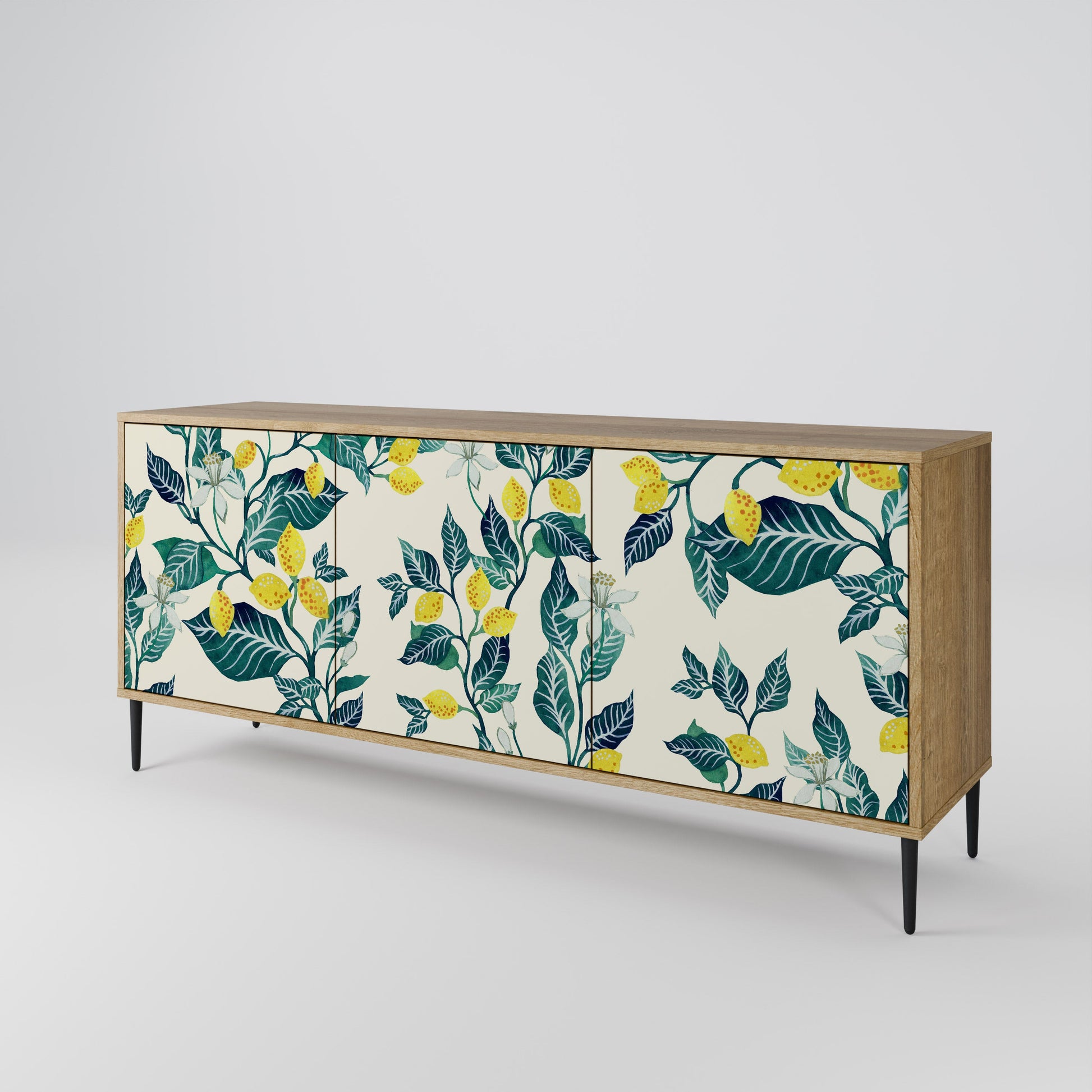 Buffet 3 portes LEMON TREE effet chêne