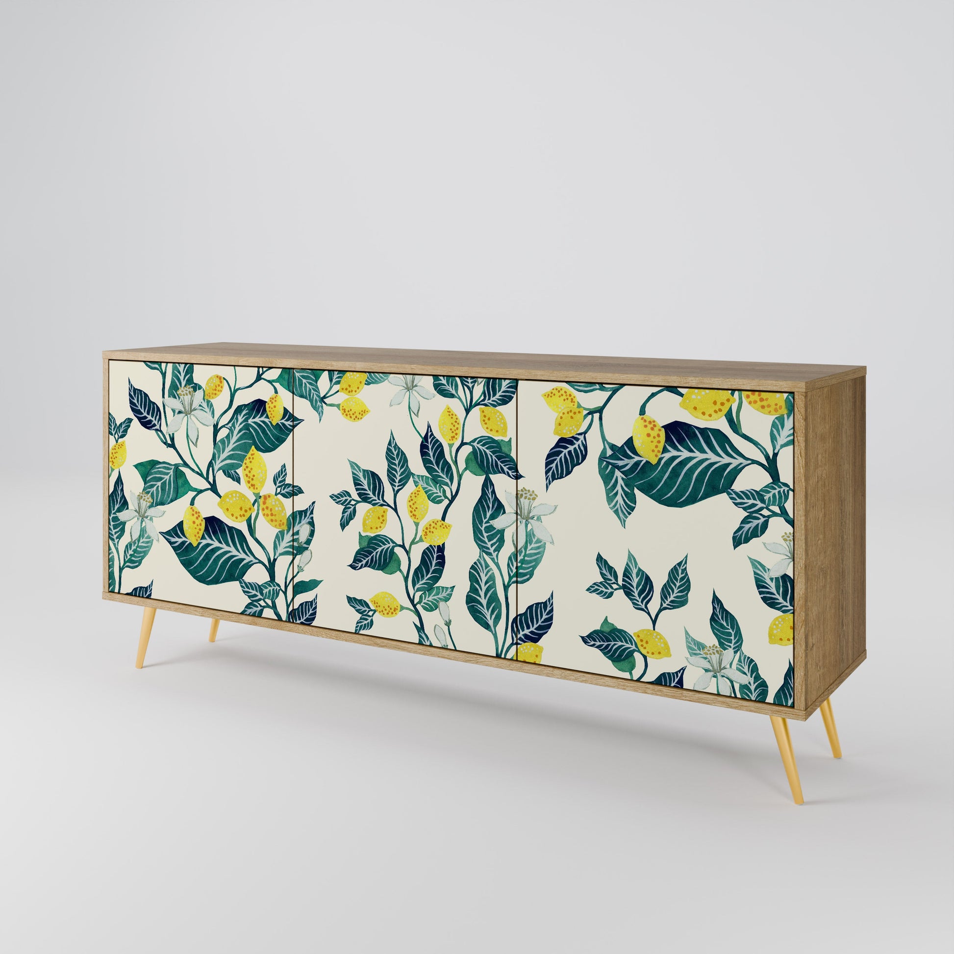 Buffet 3 portes LEMON TREE effet chêne