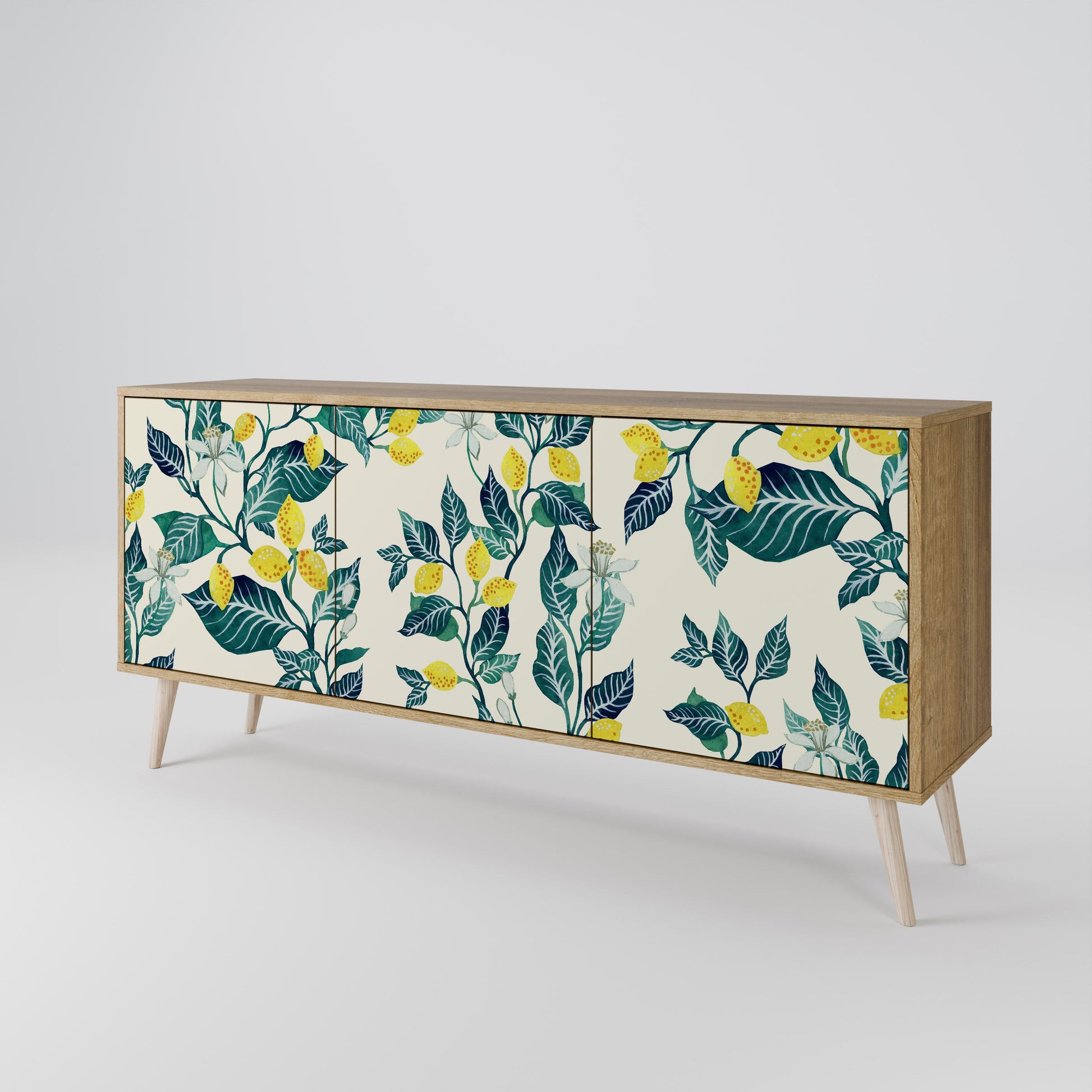 Buffet 3 portes LEMON TREE effet chêne