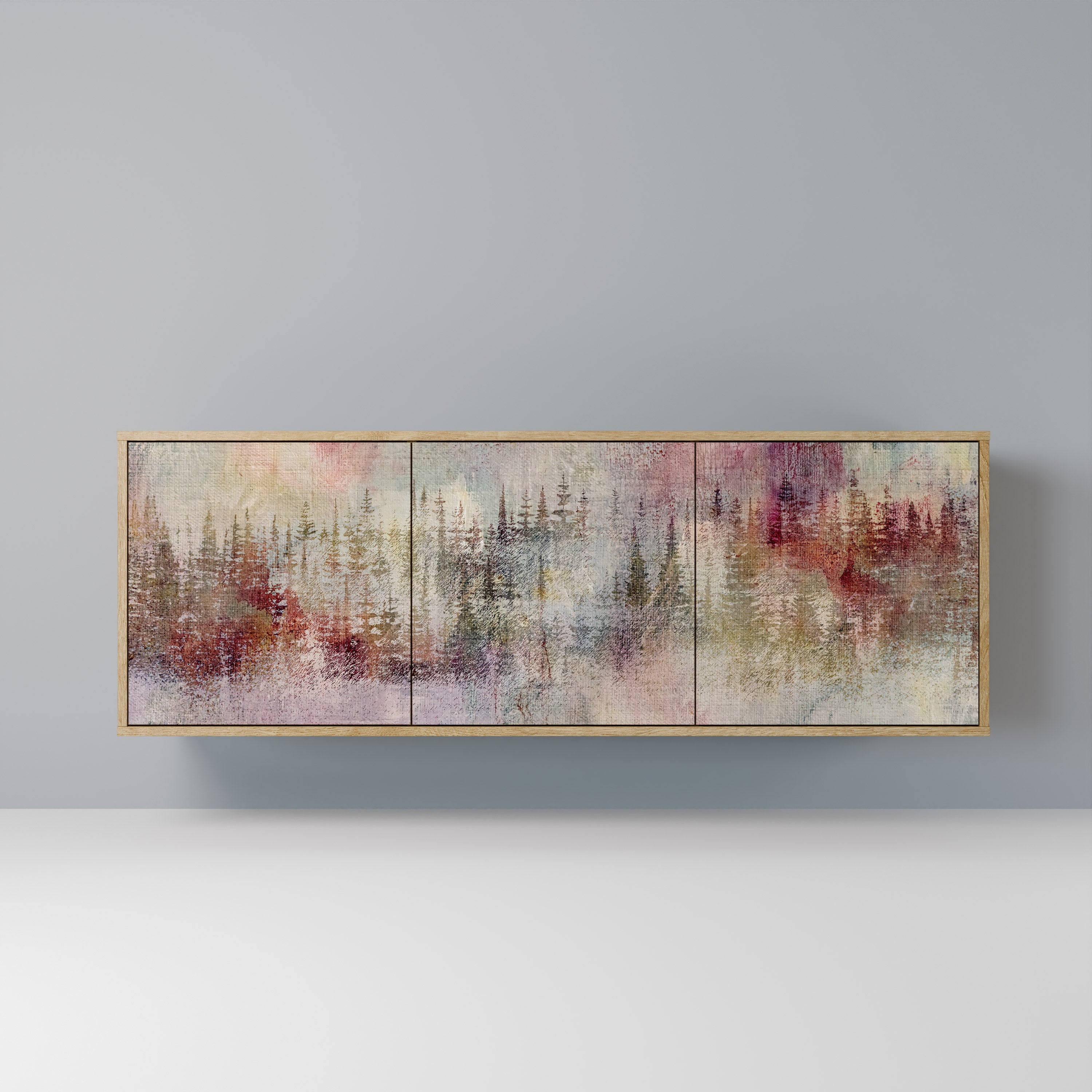 Buffet 3 portes VEILED SUMMIT effet chêne