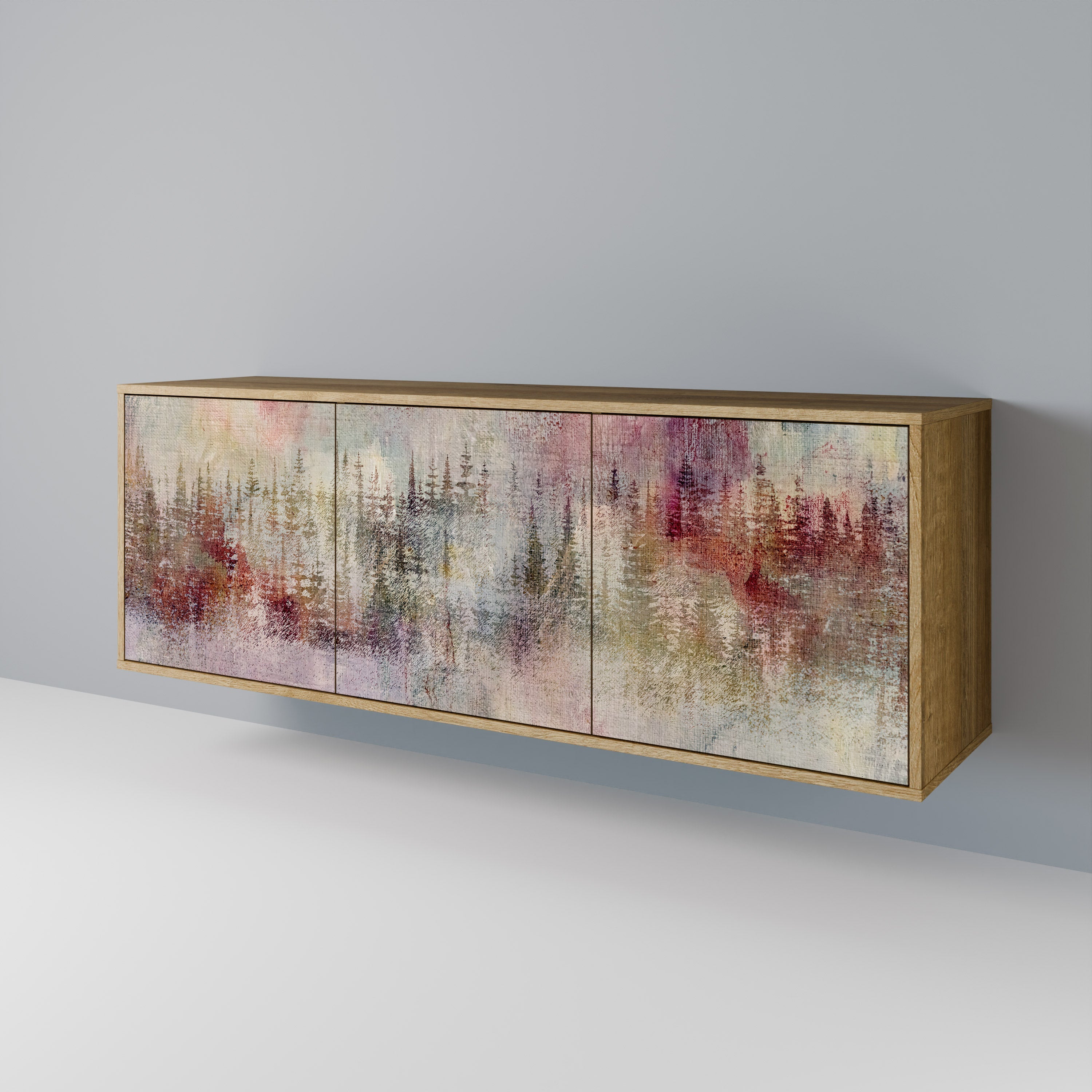 Buffet 3 portes VEILED SUMMIT effet chêne