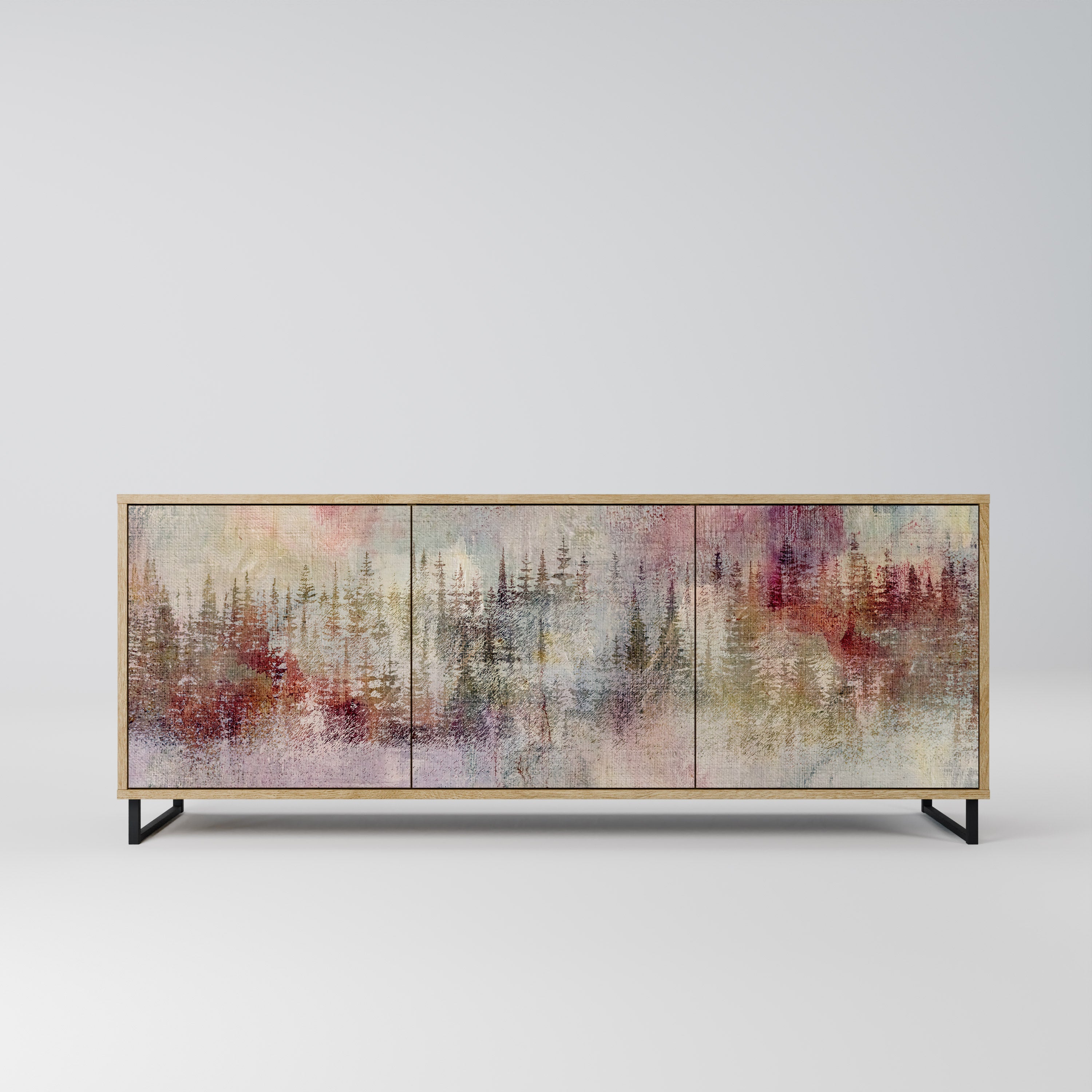 Buffet 3 portes VEILED SUMMIT effet chêne