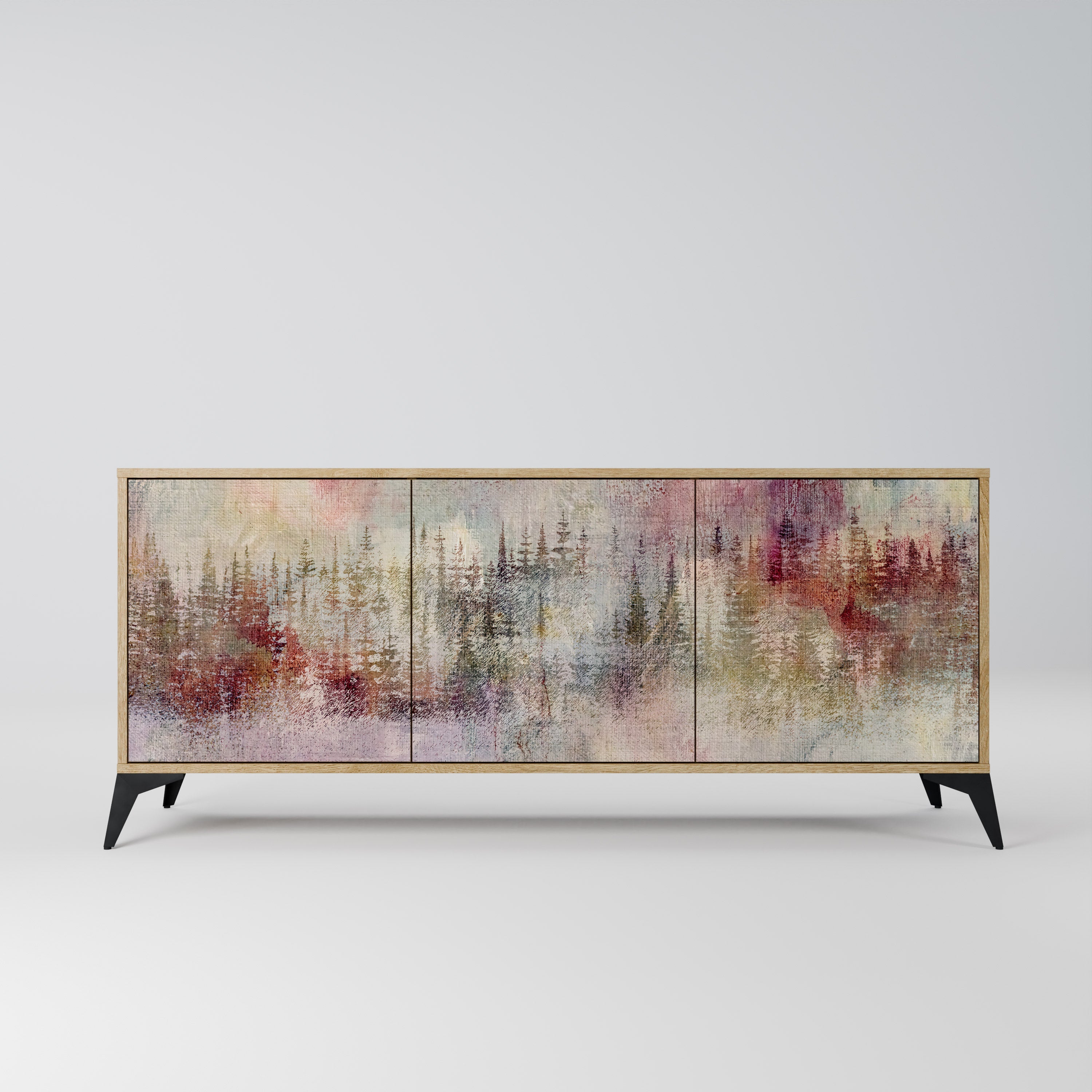 Buffet 3 portes VEILED SUMMIT effet chêne