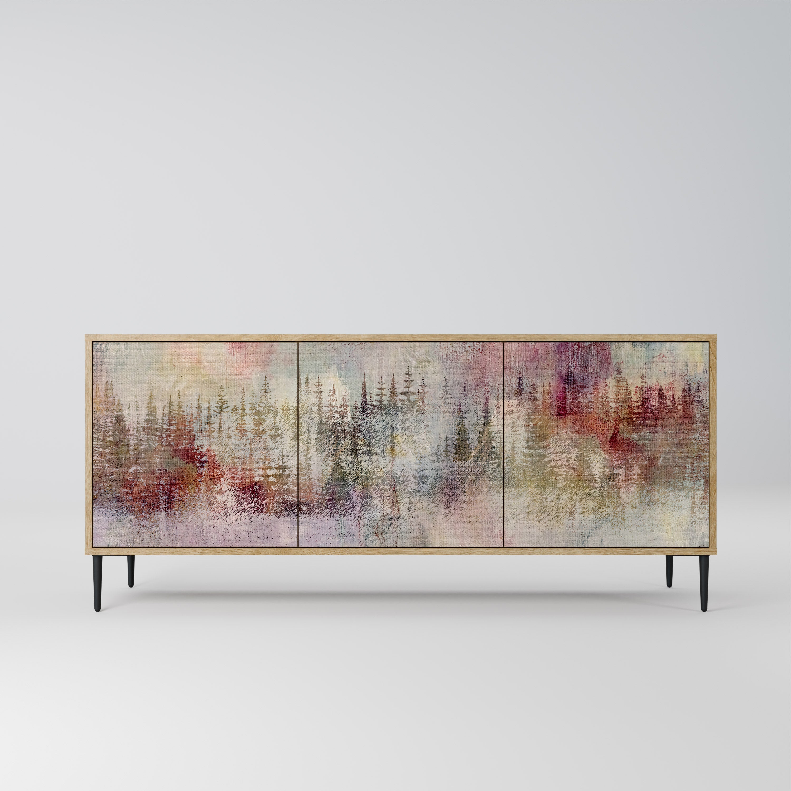 Buffet 3 portes VEILED SUMMIT effet chêne