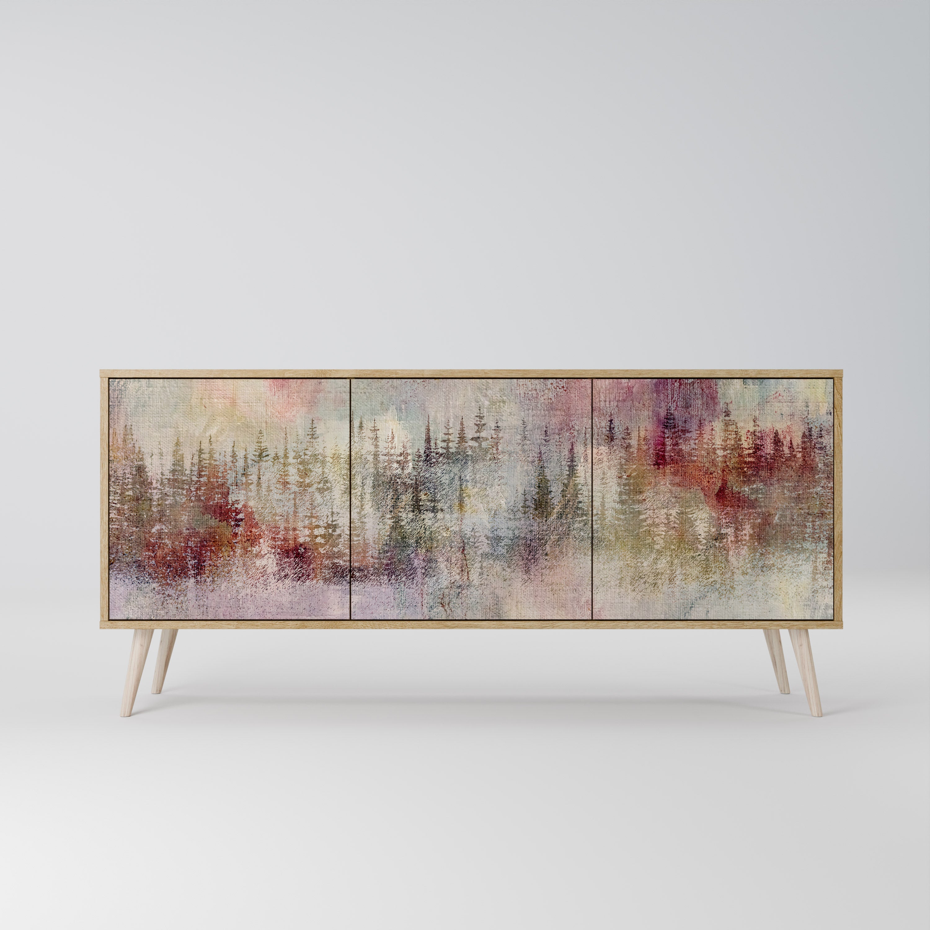 Buffet 3 portes VEILED SUMMIT effet chêne