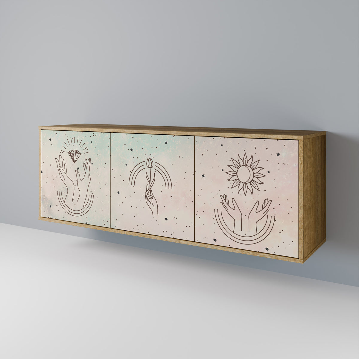 DELICATE BEAUTY 3-Door Sideboard