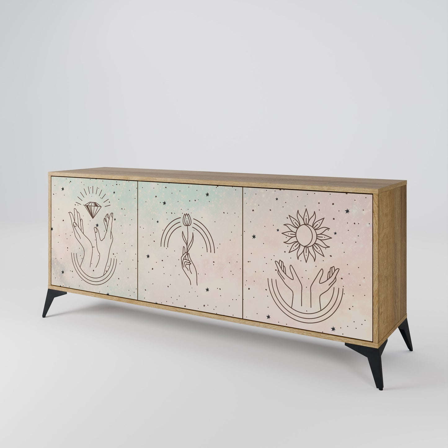 DELICATE BEAUTY 3-Door Sideboard