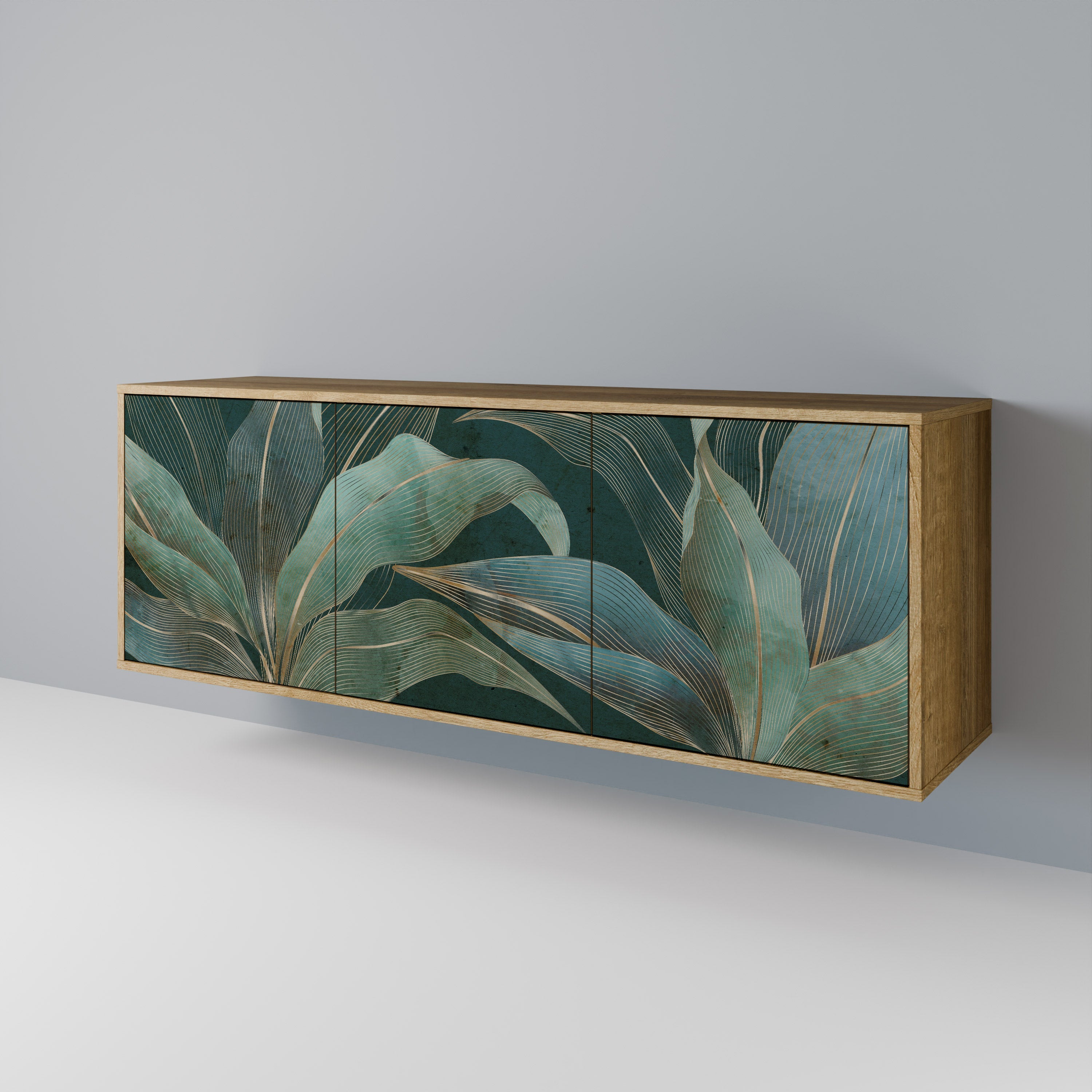 Buffet 3 portes ROYAL GREEN effet chêne