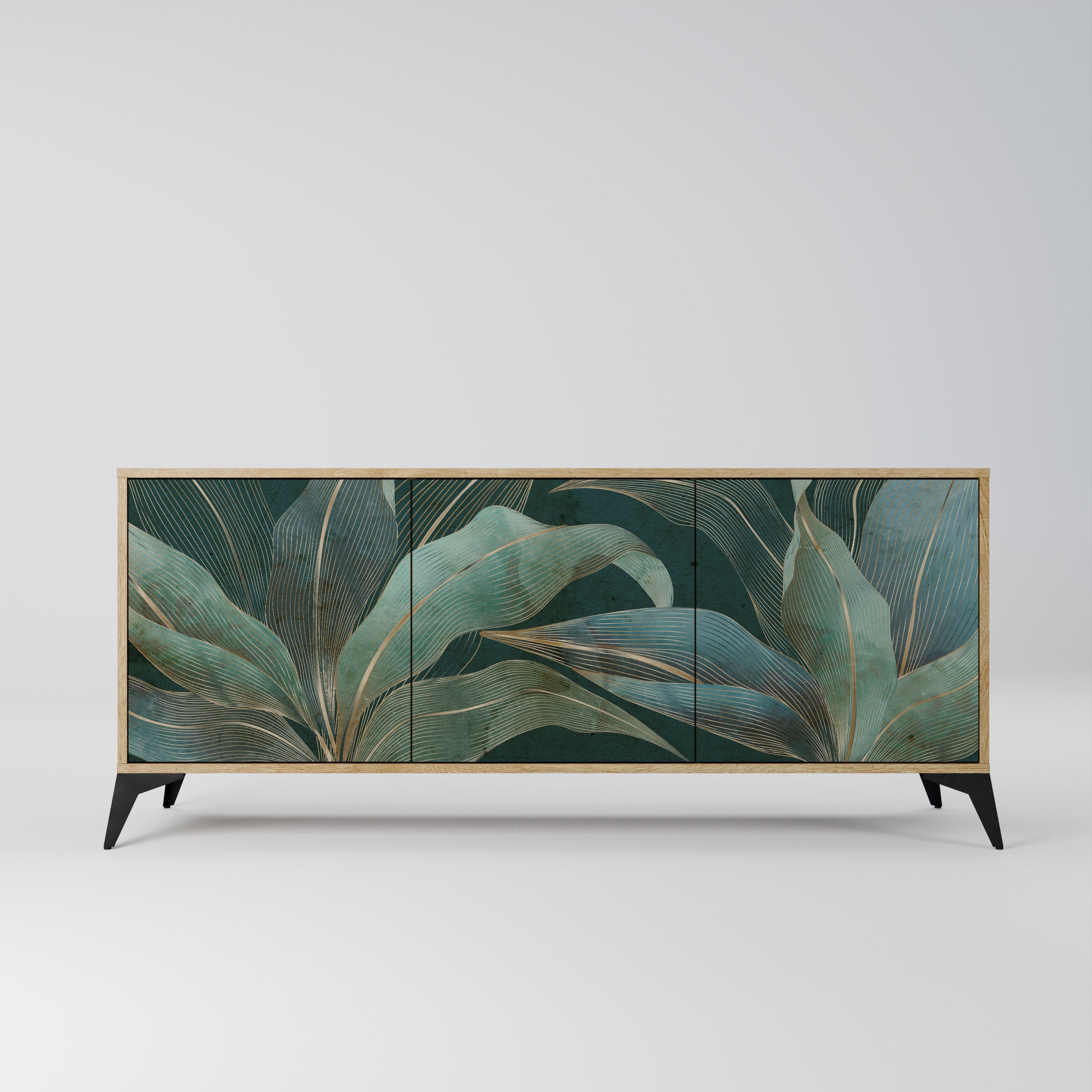 Buffet 3 portes ROYAL GREEN effet chêne