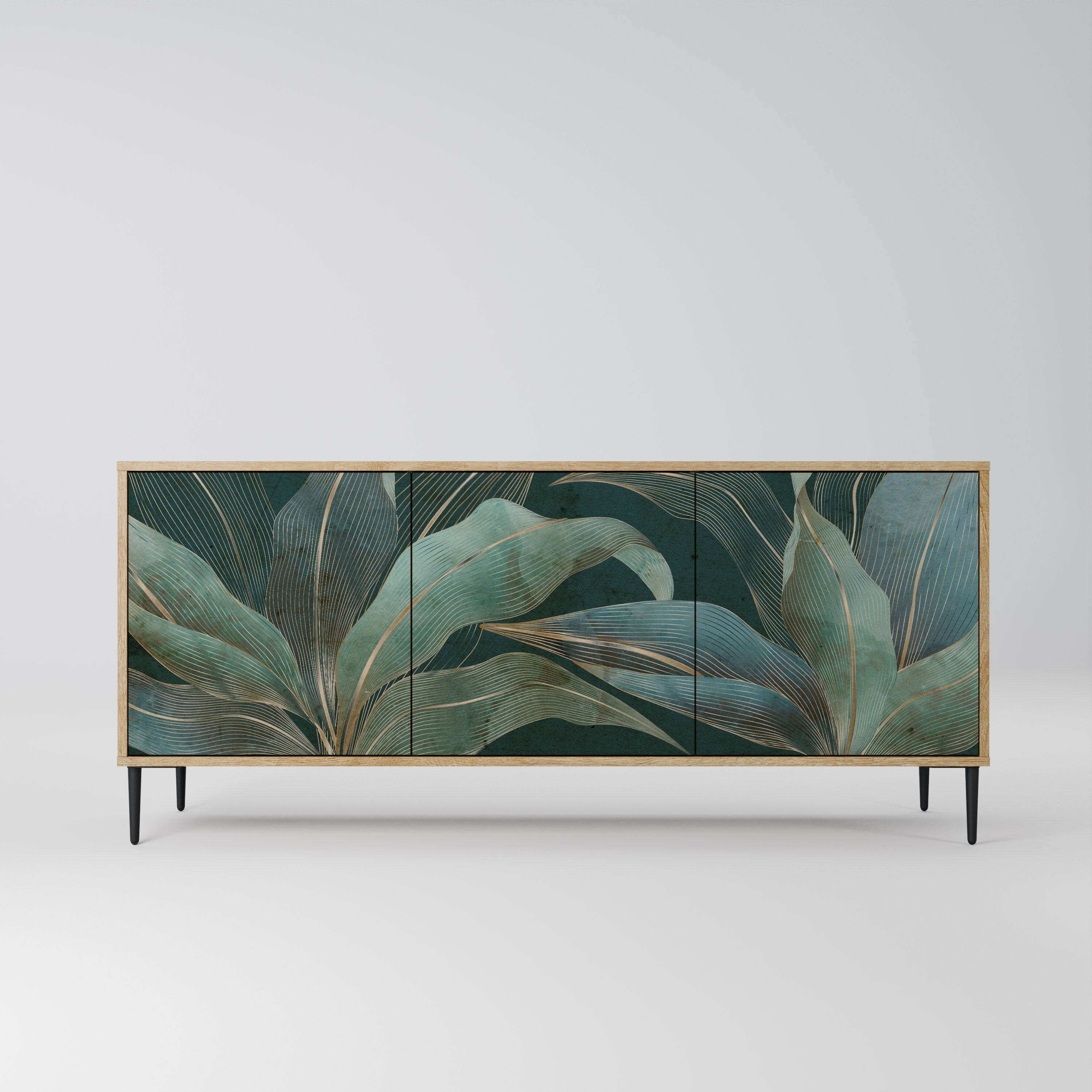 Buffet 3 portes ROYAL GREEN effet chêne