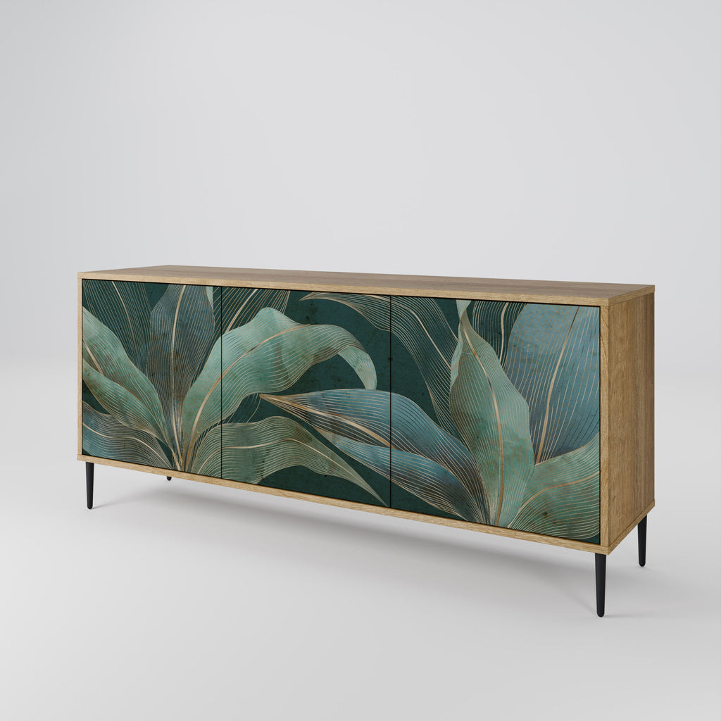 Buffet 3 portes ROYAL GREEN effet chêne