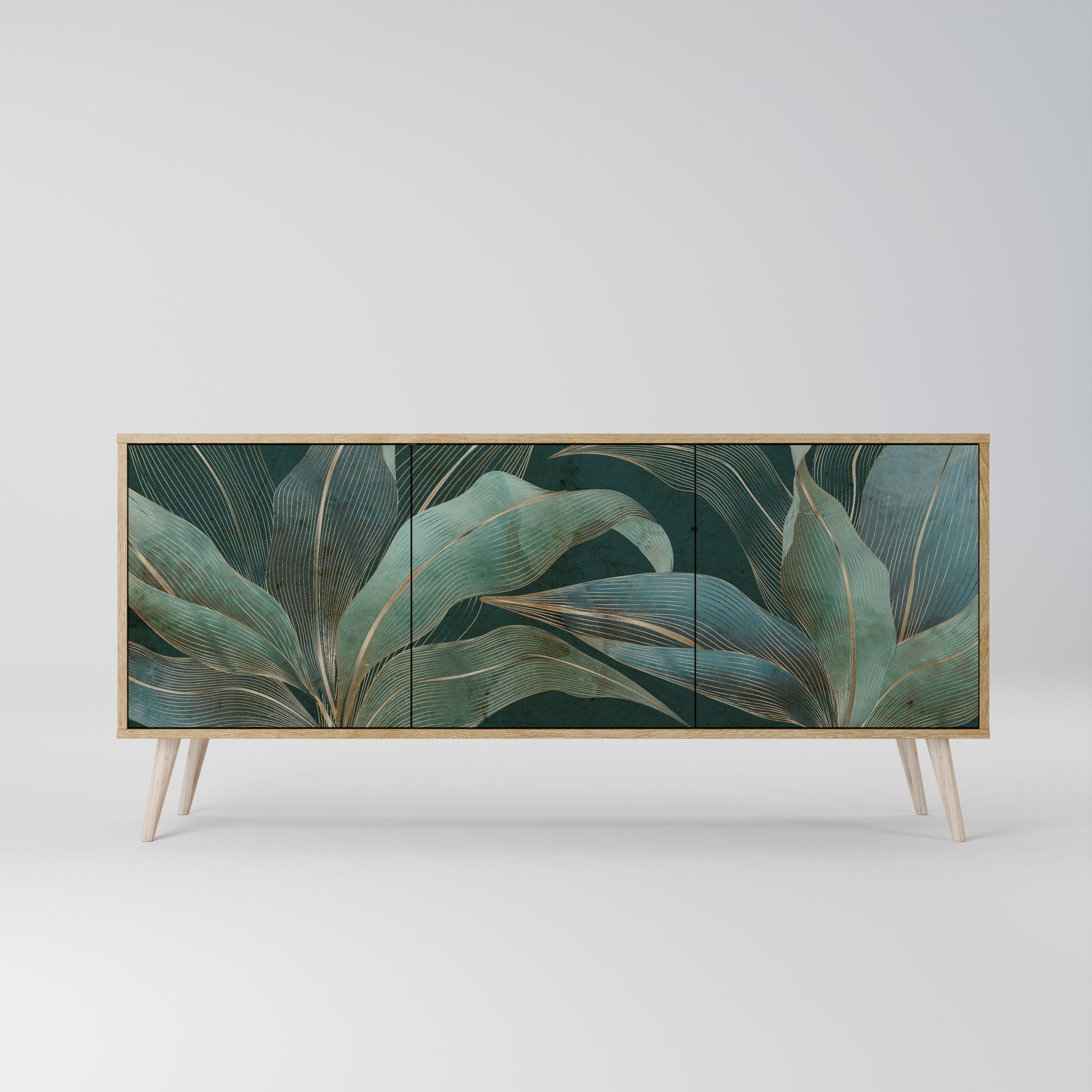 Buffet 3 portes ROYAL GREEN effet chêne