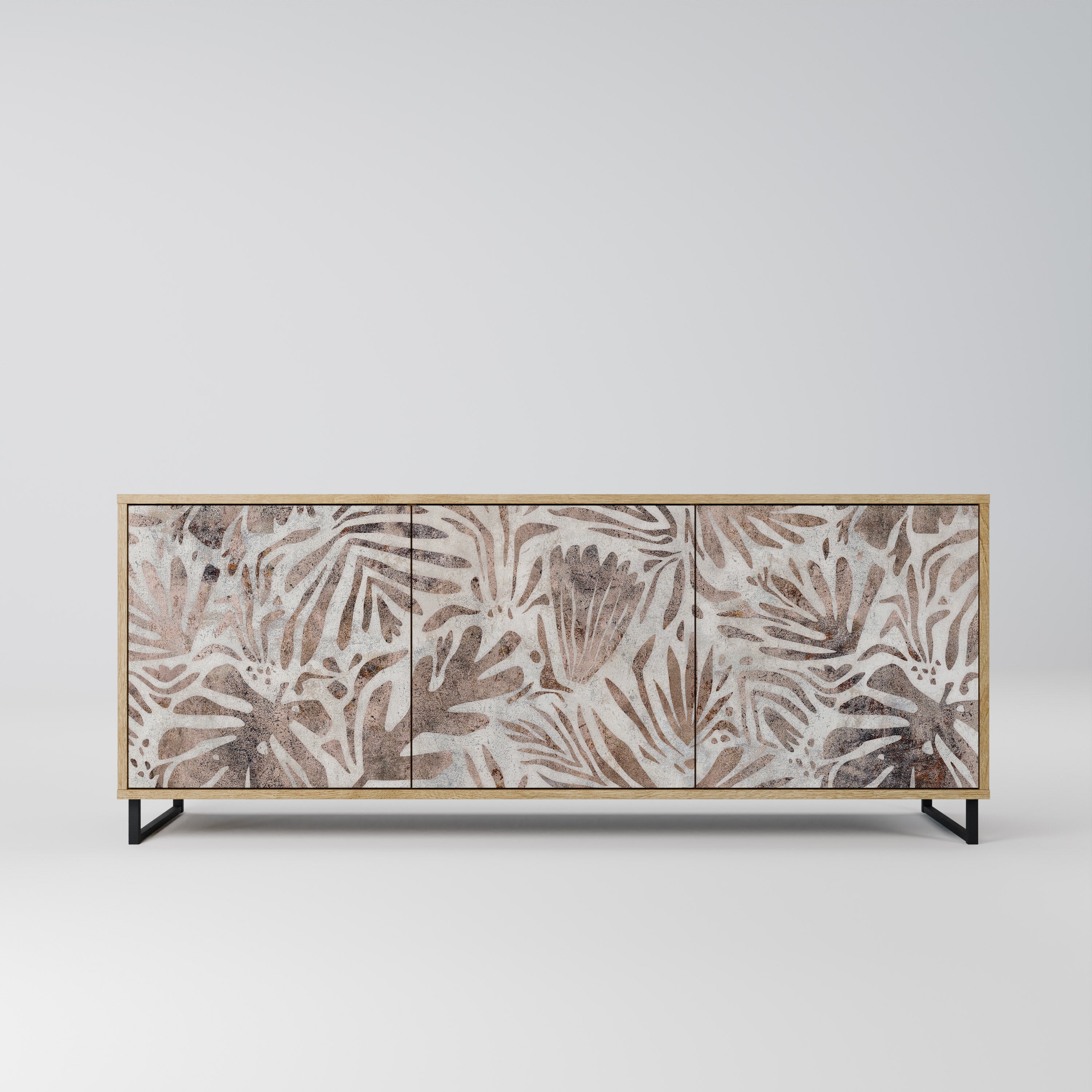 Buffet 3 portes PASSING TIME effet chêne