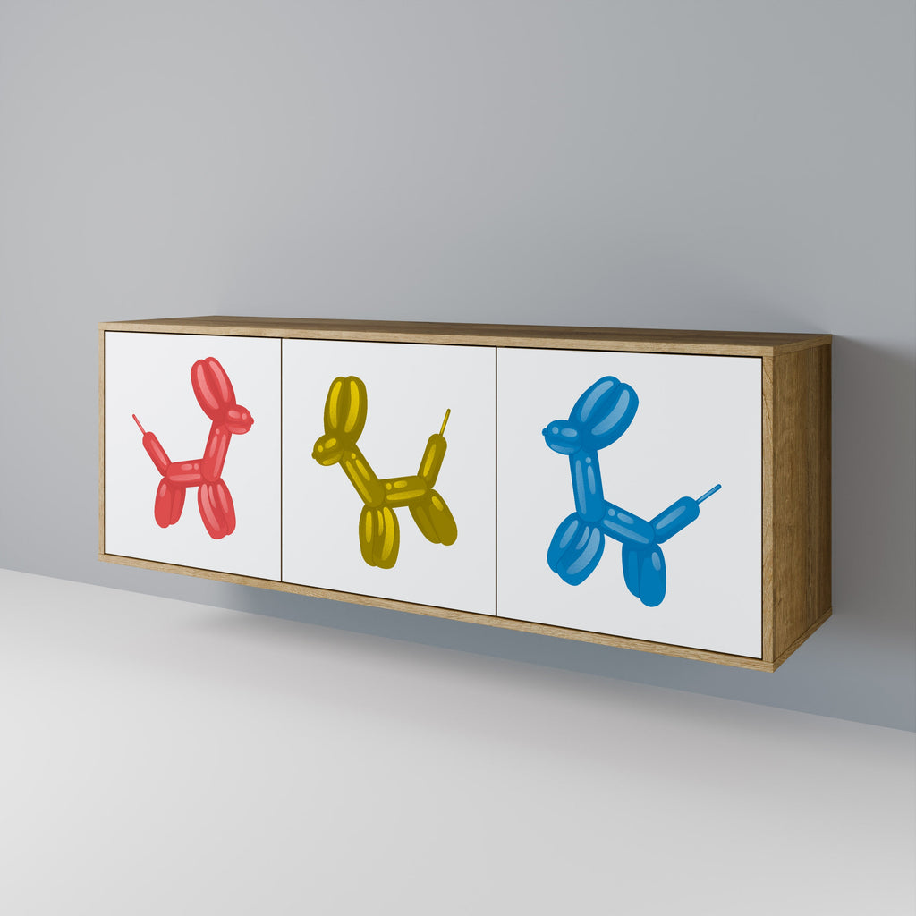 CHILDHOOD MEMORY 3-Door Sideboard in Oak Effect