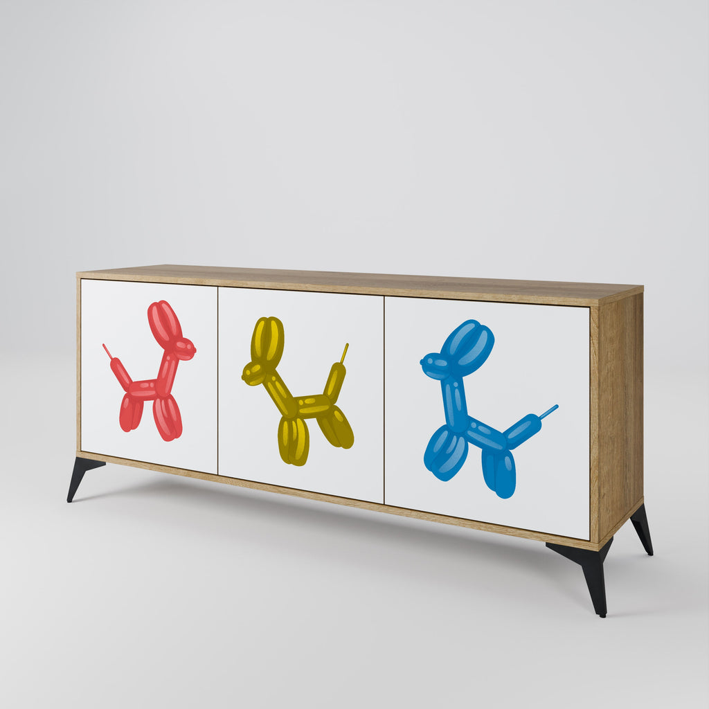 CHILDHOOD MEMORY 3-Door Sideboard in Oak Effect