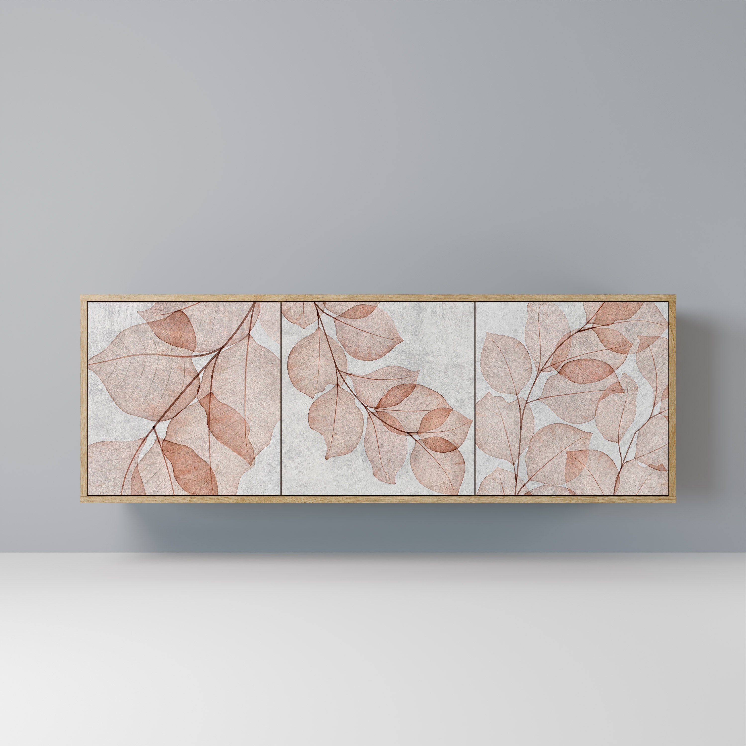 Buffet 3 portes AUTUMN FRAGILITY effet chêne