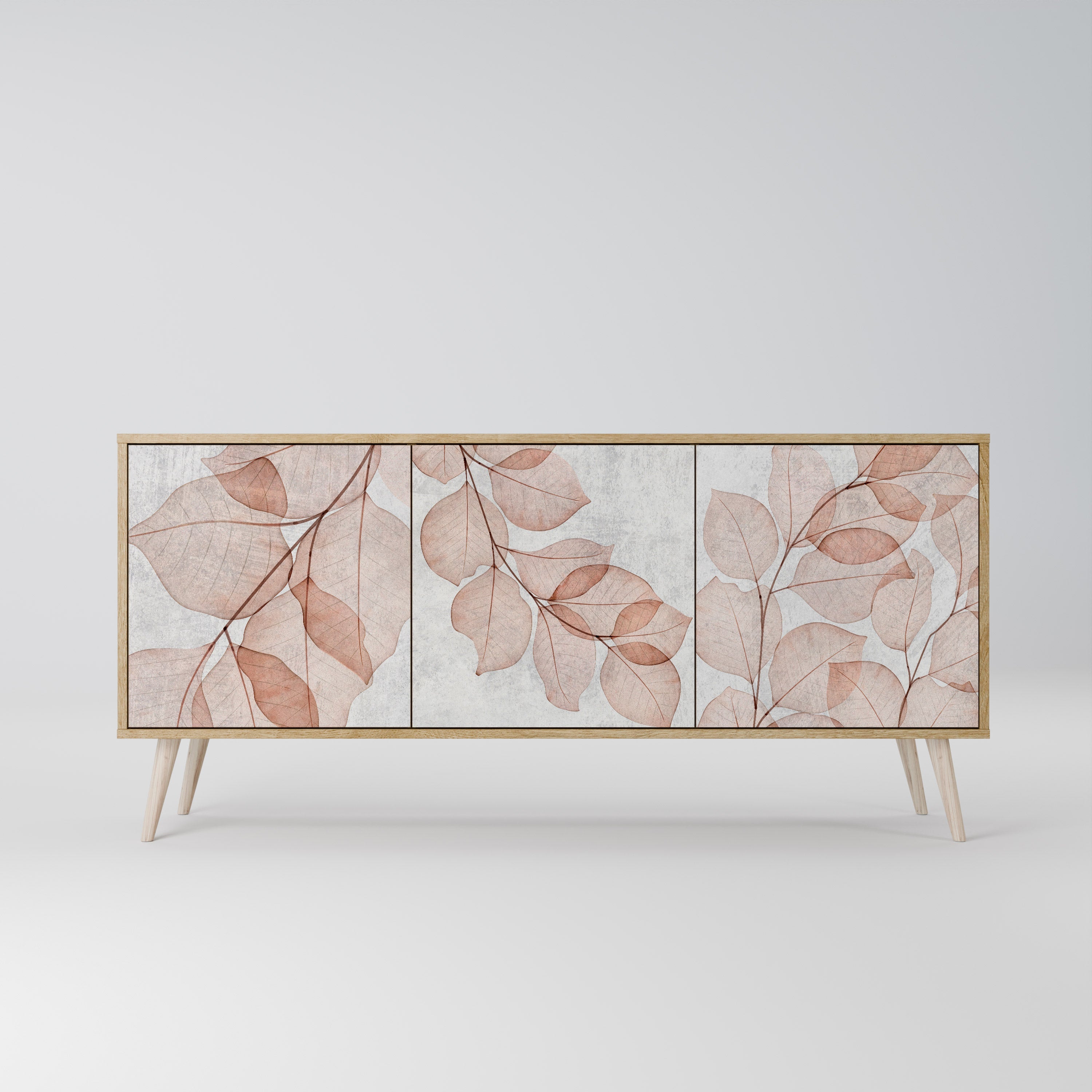 Buffet 3 portes AUTUMN FRAGILITY effet chêne