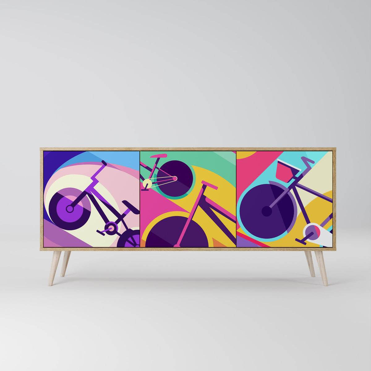 BIKE DREAMS 3-Door Sideboard