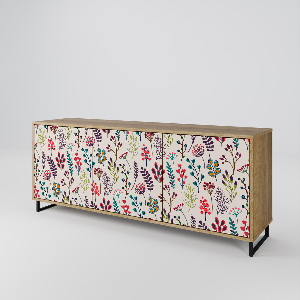 AUTUMN SUNDRIES 3-Door Sideboard in Oak Effect
