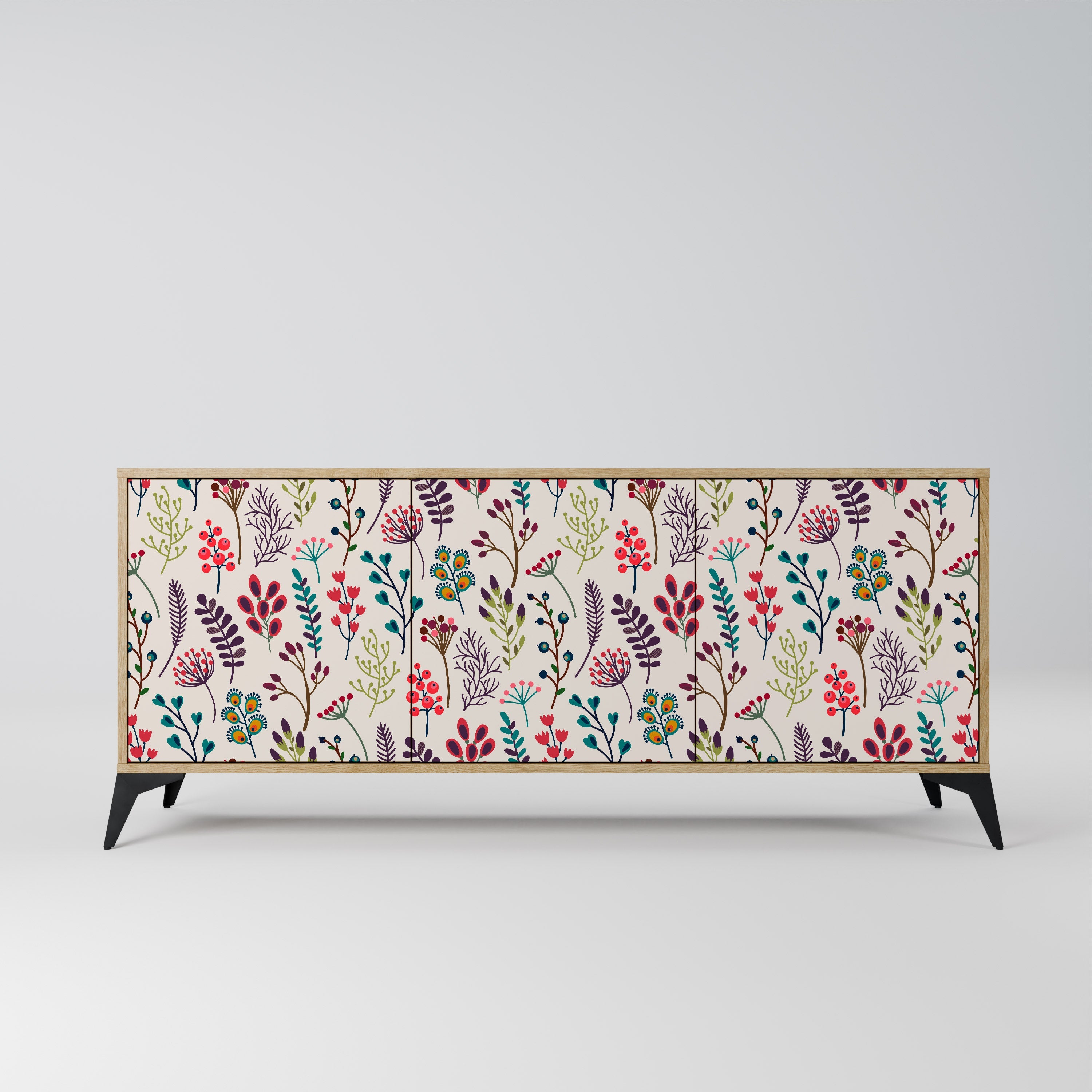 Buffet 3 portes effet chêne AUTUMN SUNDRIES